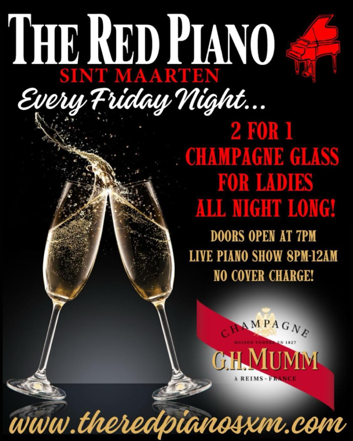 Friday Champagne Night - The Red Piano