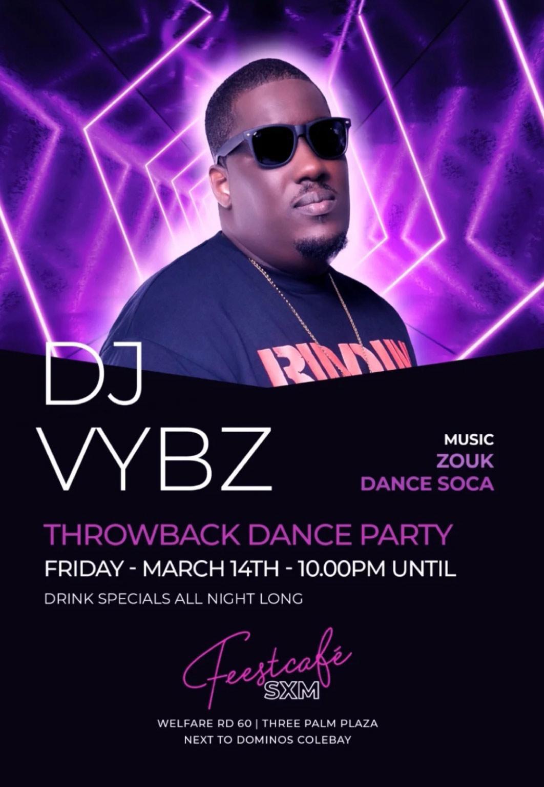 Throwback Dance Party - Feestcafé SXM