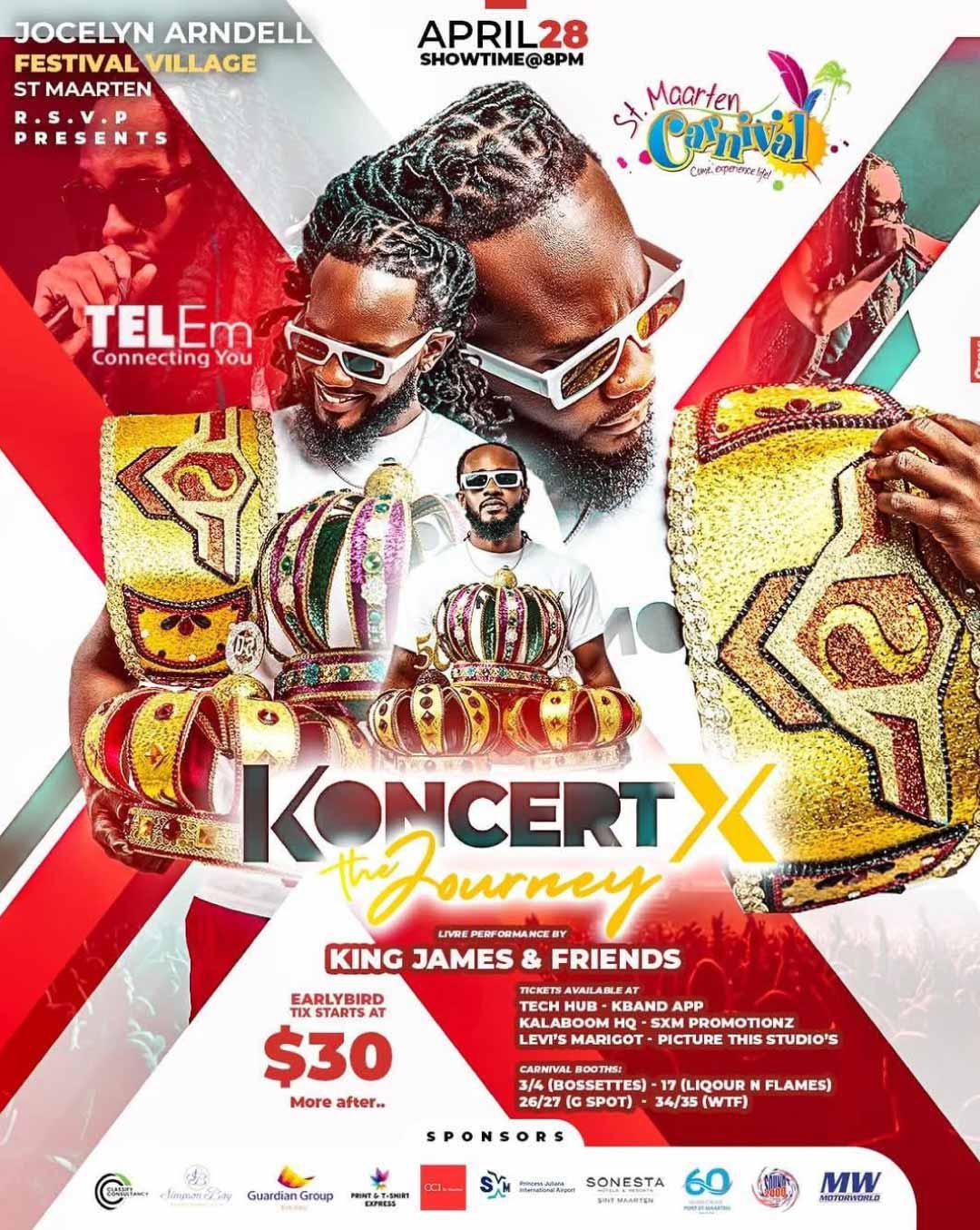 Koncert X The Journey - St. Maarten Carnival 2025