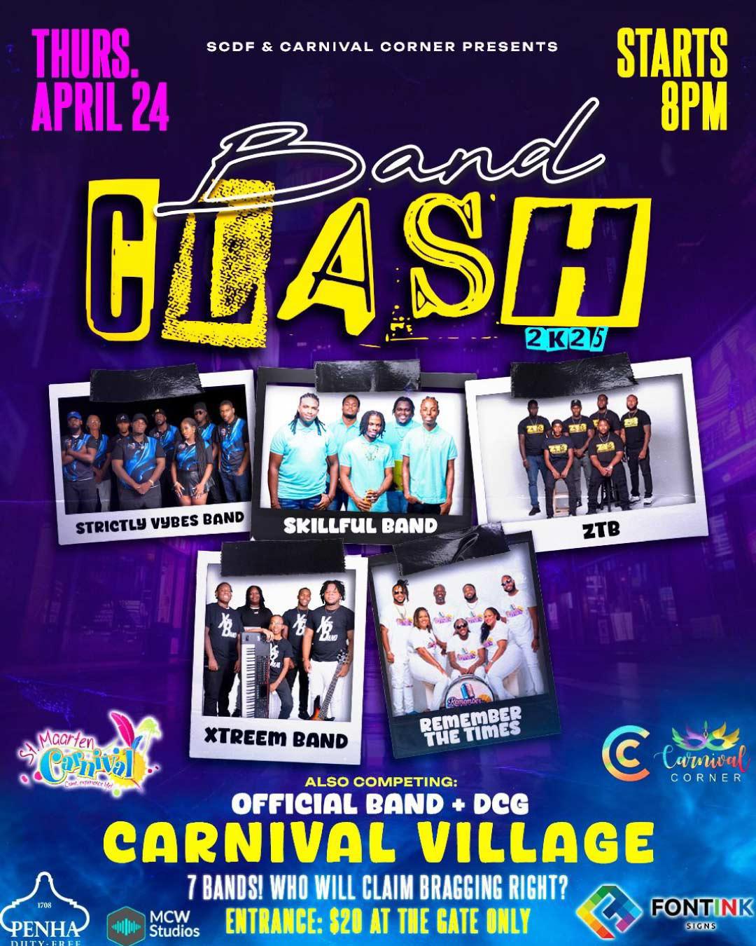 Band Clash 2K25 - St. Maarten Carnival 2025