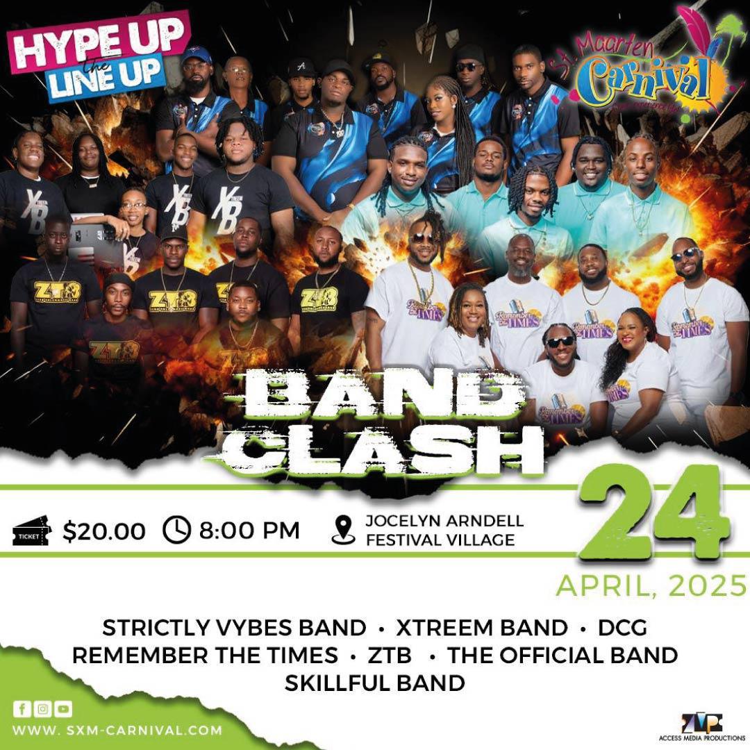 Band Clash 2K25 - St. Maarten Carnival 2025