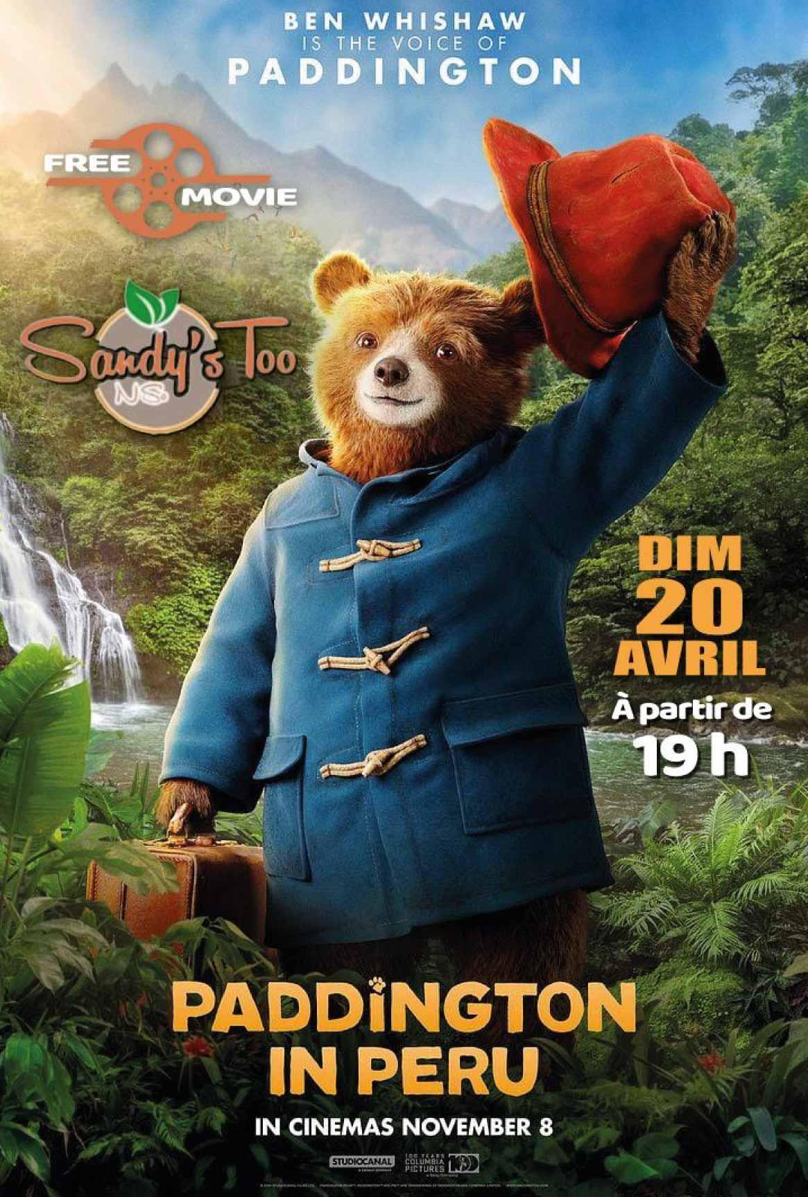 Free Movie - Paddington in Peru - Sandy's Too