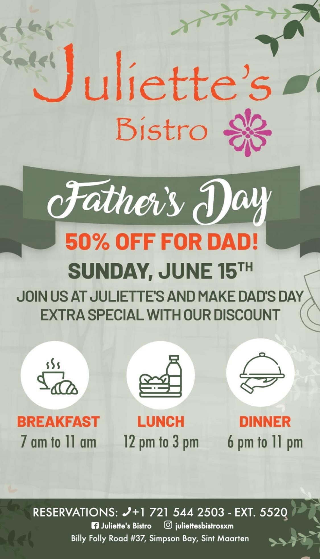 Father's Day - Juliette's Bistro