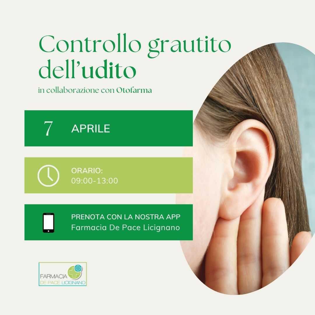 Controllo gratuito dell'UDITO 👂🏼🧏🏽‍♂️