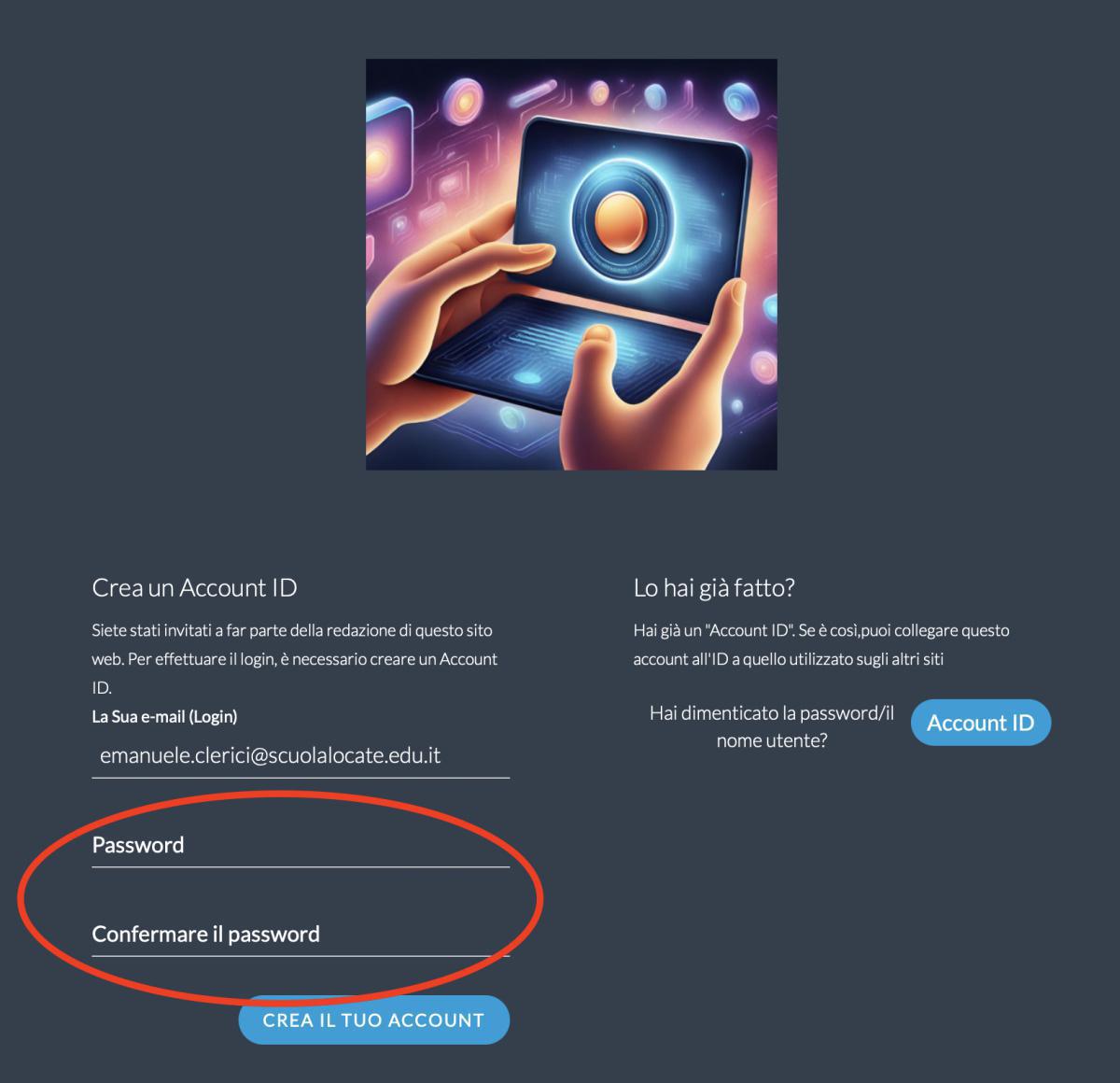 Invito sviluppo app Invito sviluppo app