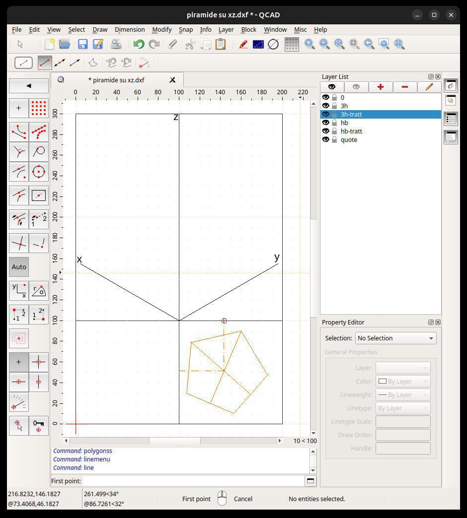 Assonometria PassoPasso xz
