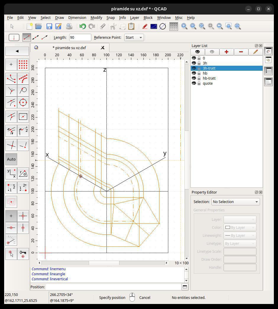 Assonometria PassoPasso xz