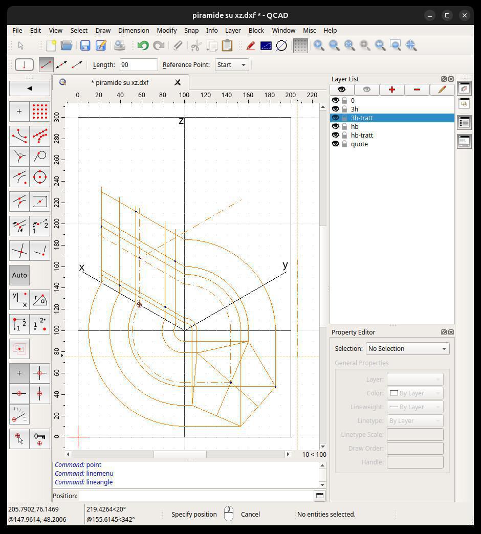 Assonometria PassoPasso xz