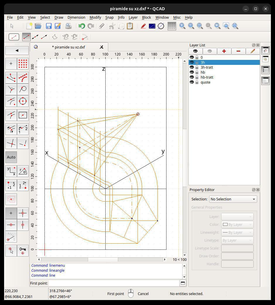 Assonometria PassoPasso xz