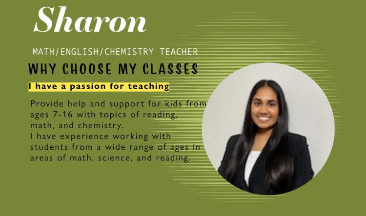 English/Math/Science Tutor Sharon