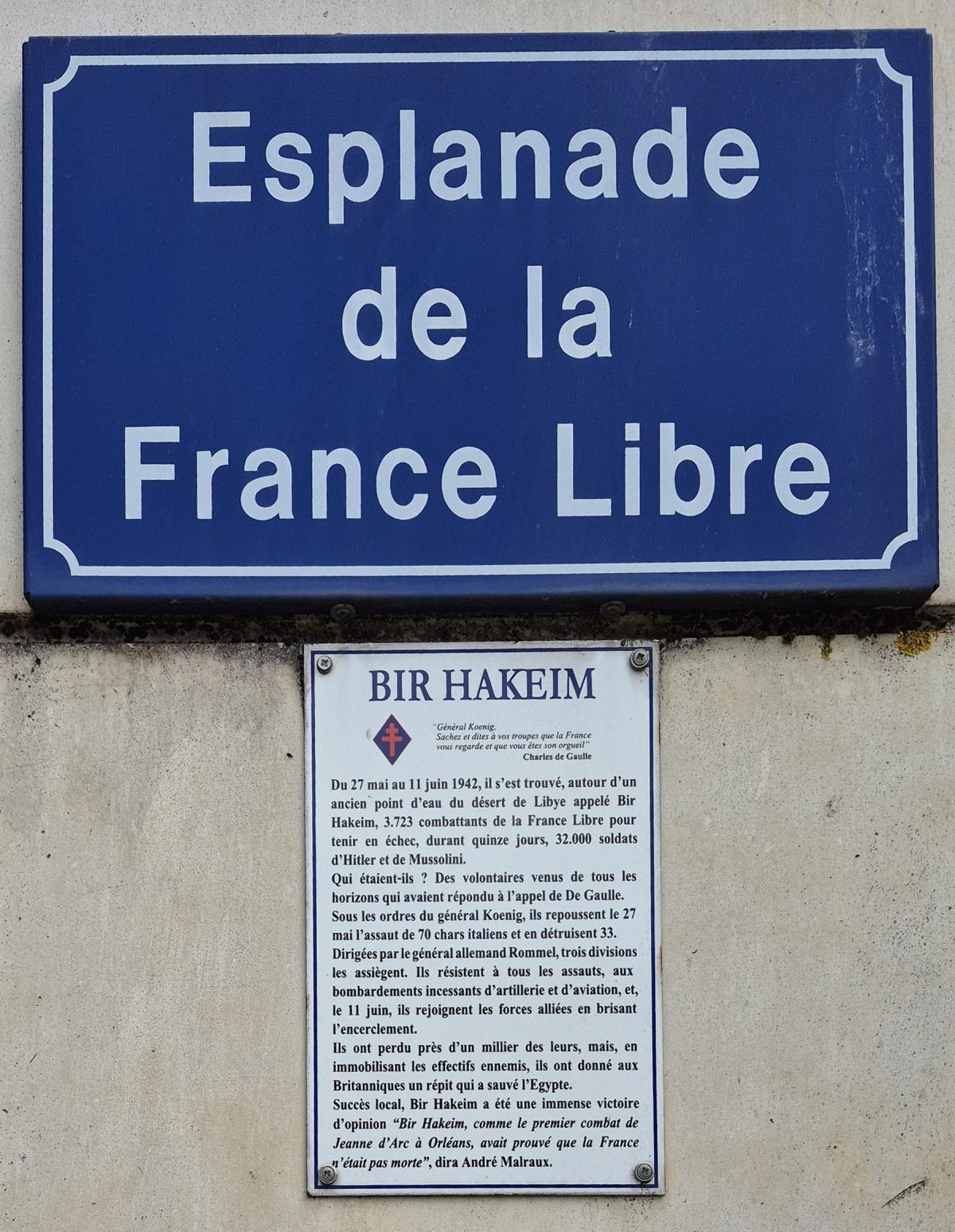 Esplanade de la France libre 