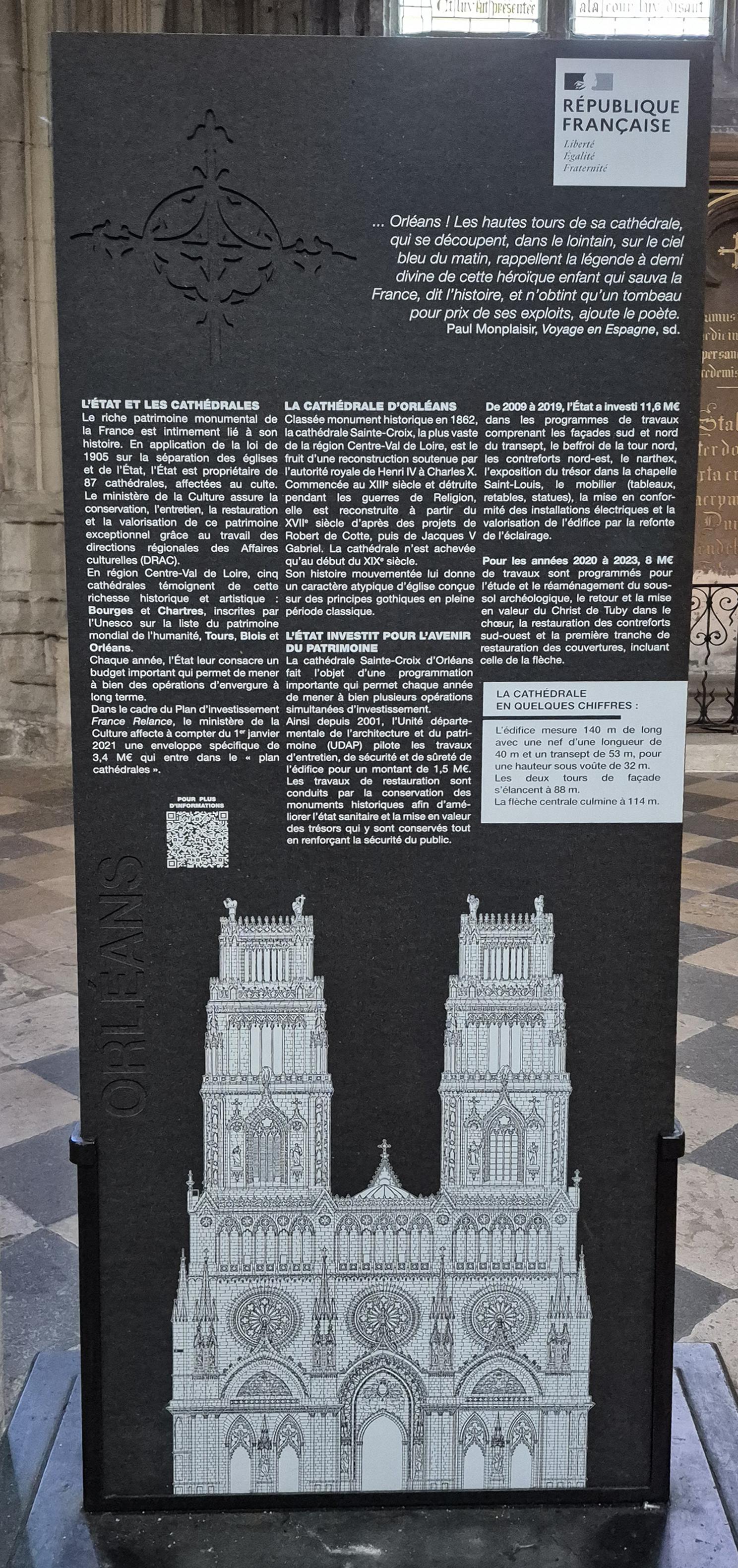 Plaque en la cathédrale 
