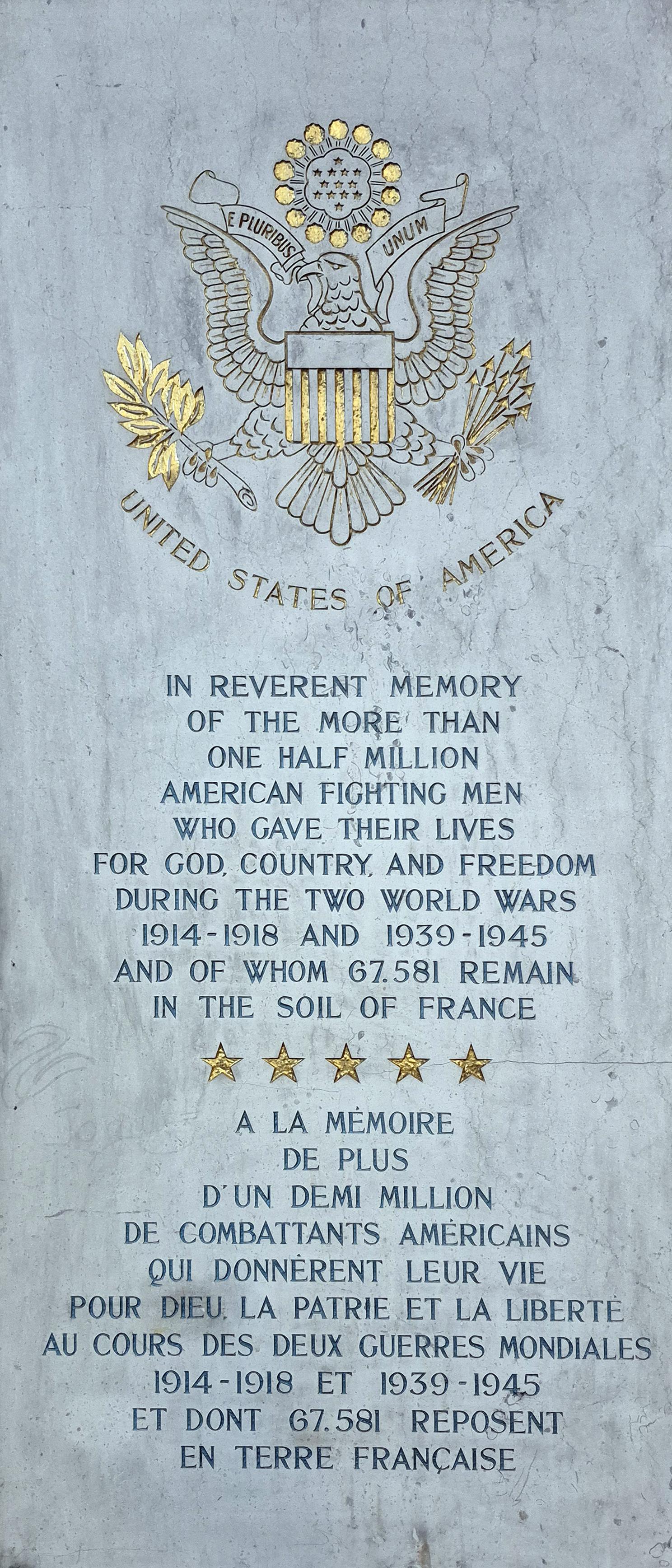 Plaque en la cathédrale 
