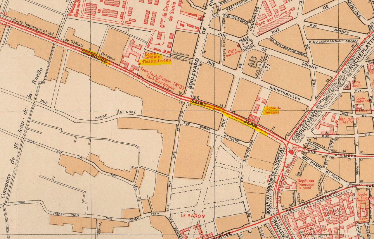 Carte du Faubourg Saint-Jean