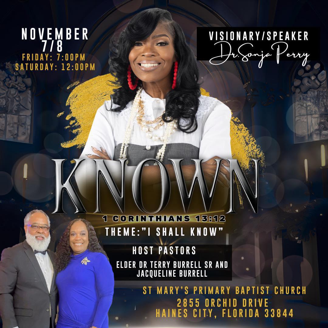 I Shall Know - Dr. Sonja Perry