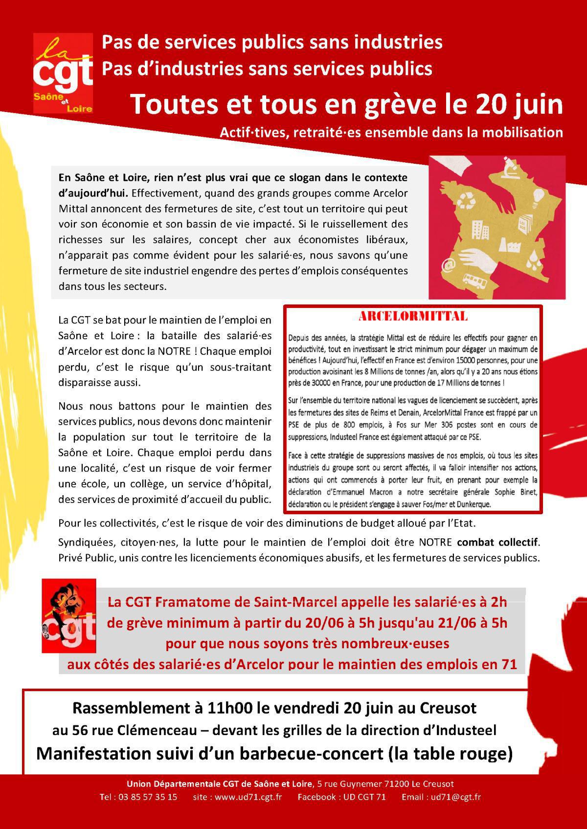 📢Soutien à Industeel le 20 juin 2025📢