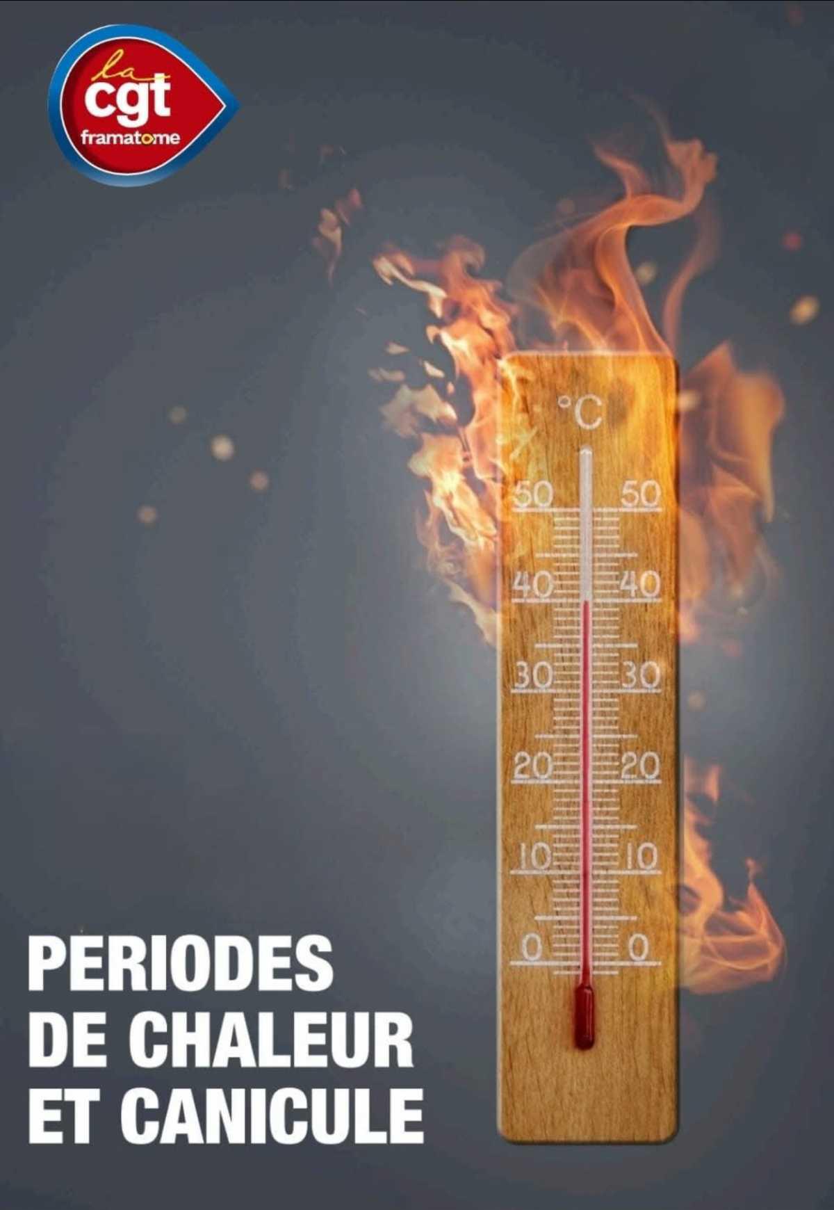 🥵 #Canicule : la CGT demande l’application anticipée des nouvelles règles !