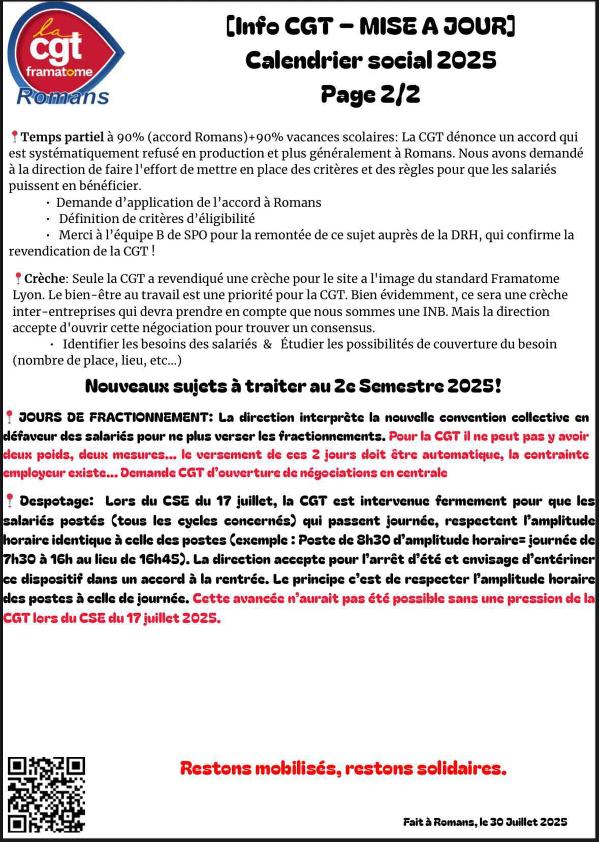 Agenda social 2e semestre 2025: va y avoir de l’action 👊 Agenda social 2e semestre 2025: va y avoir de l’action 👊