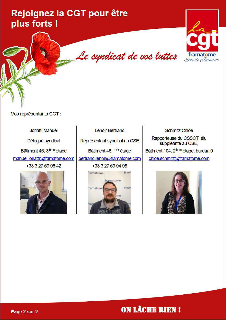 Rejoignez la CGT pour être plus forts !