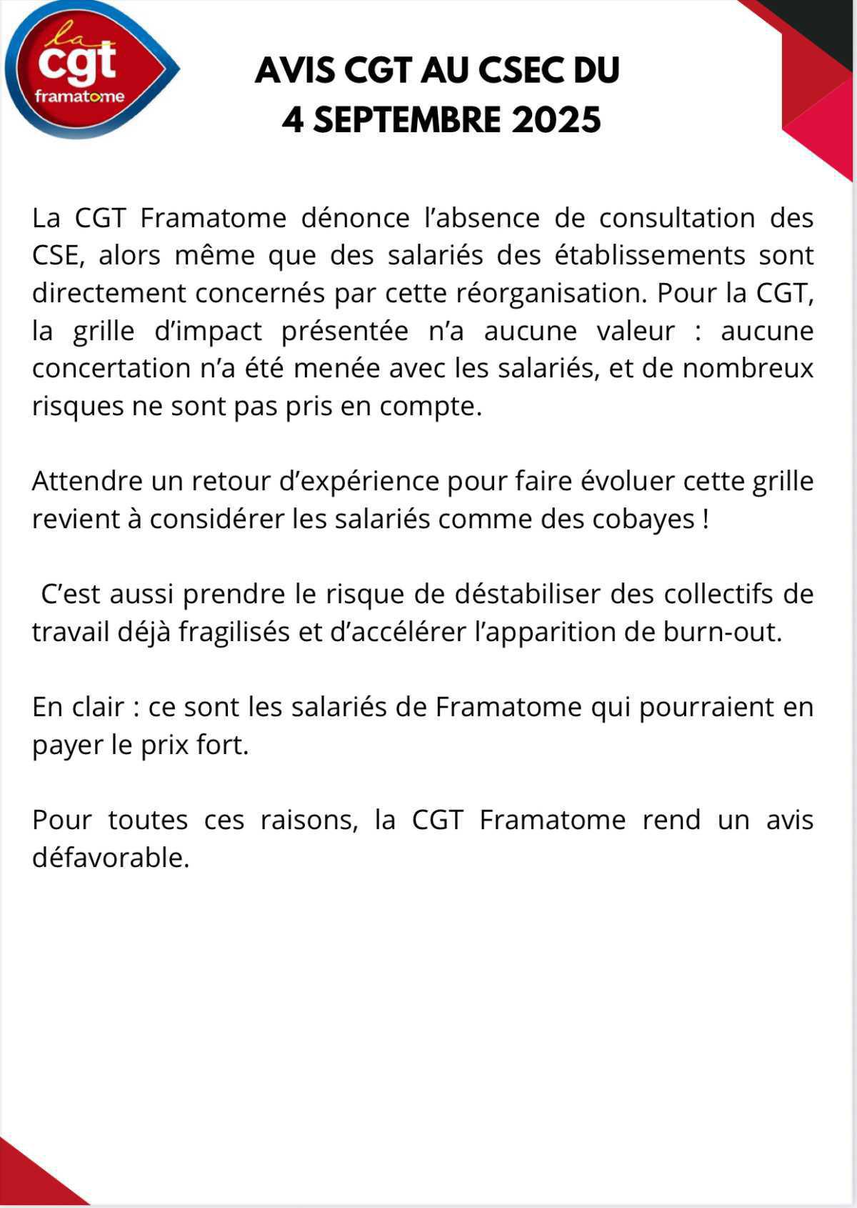 📢 CSEC du 4 septembre 2025 