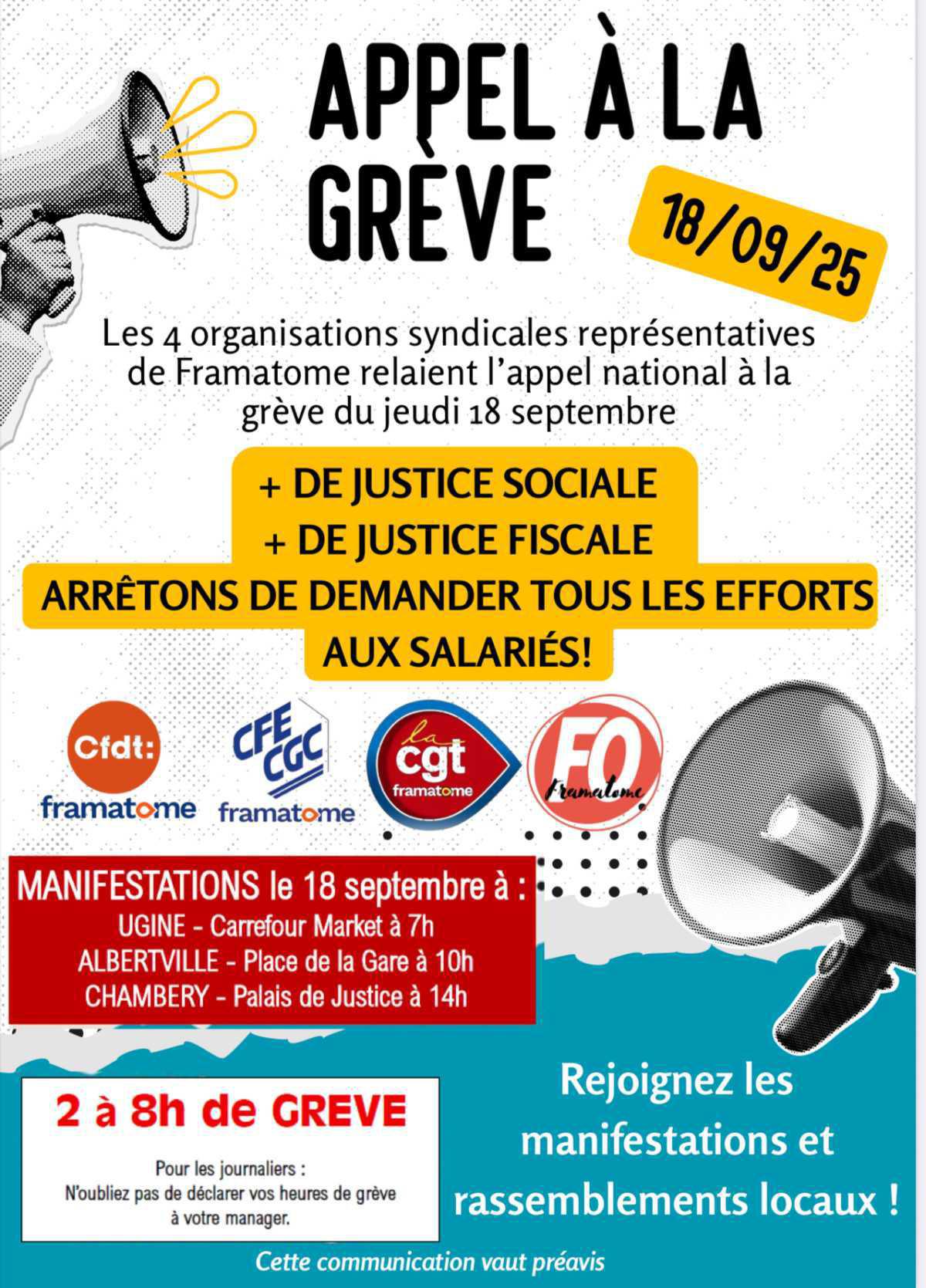 💥 Trop, c’est trop ! Le 18 septembre, on relève la tête ✊