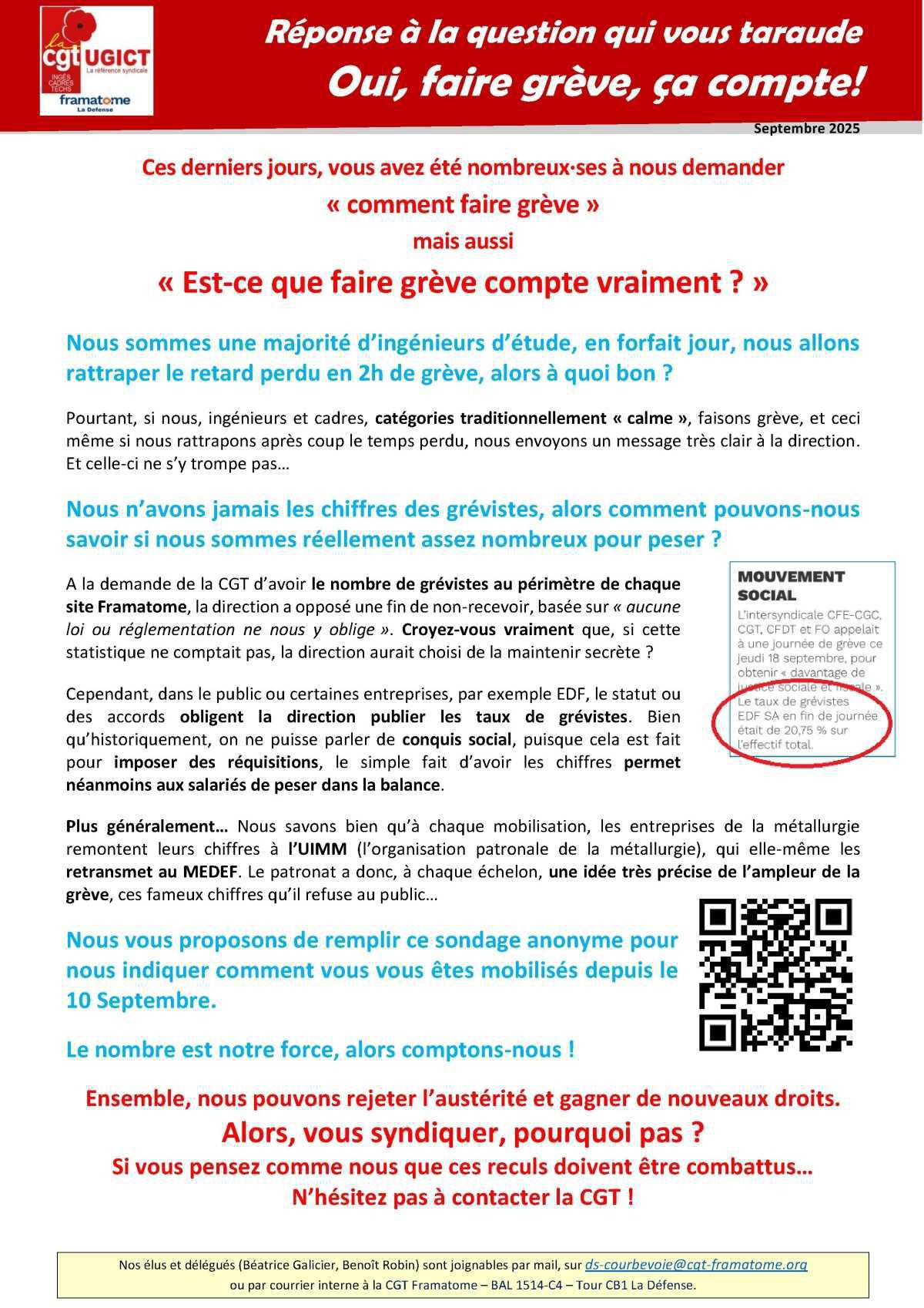 Faire grève, ça compte VRAIMENT ?