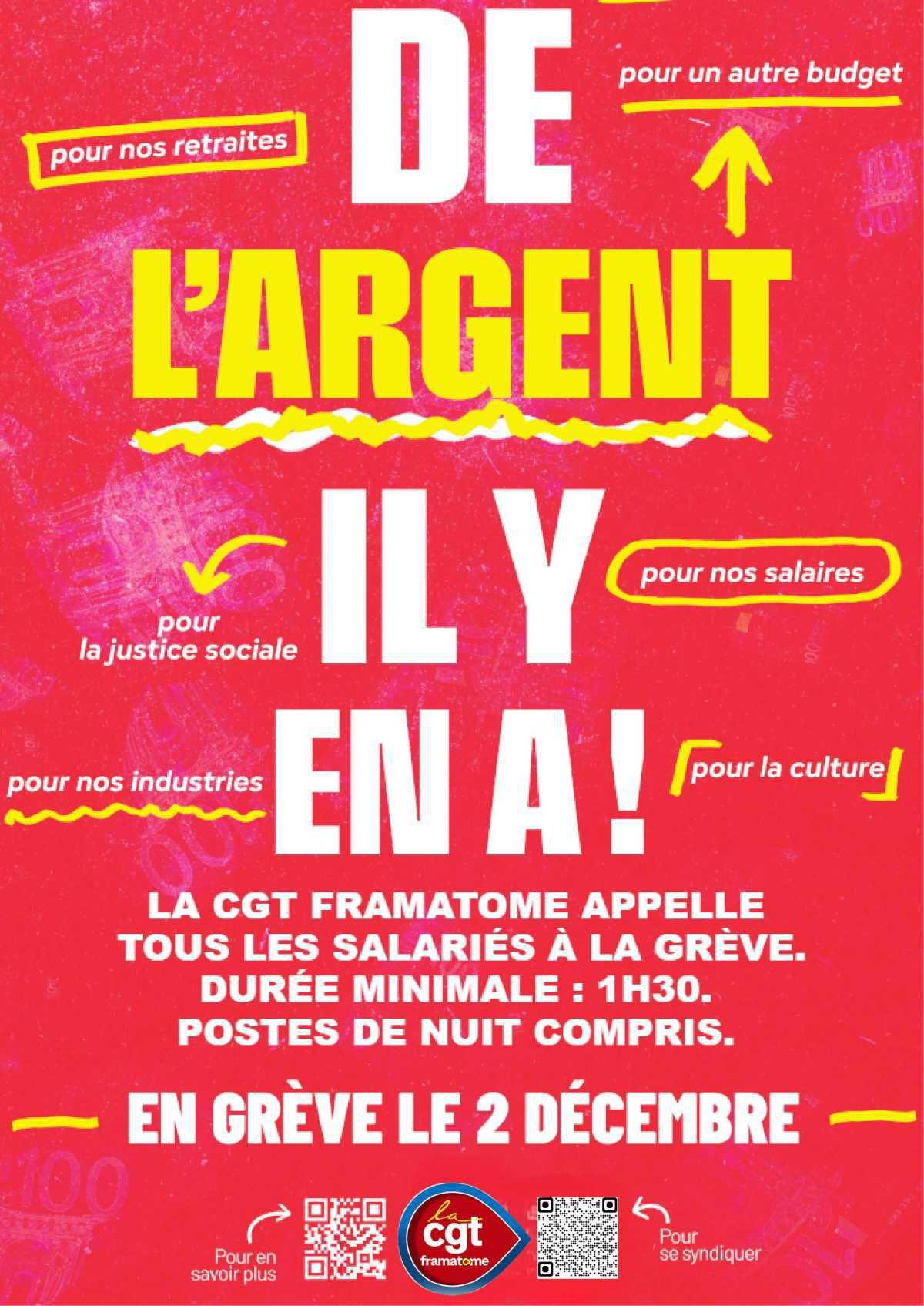 Le 2 décembre 2025, on se mobilise pour nos salaires, nos services publics, la justice sociale et fiscale!