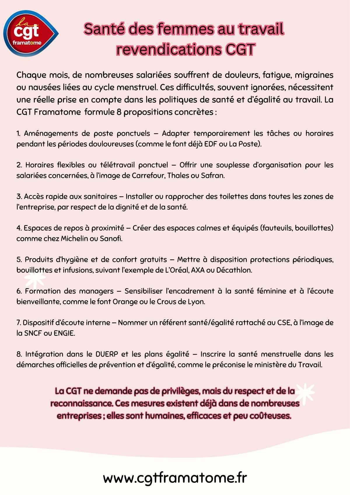Octobre rose et santé des femmes: les revendications CGT Octobre rose et santé des femmes: les revendications CGT
