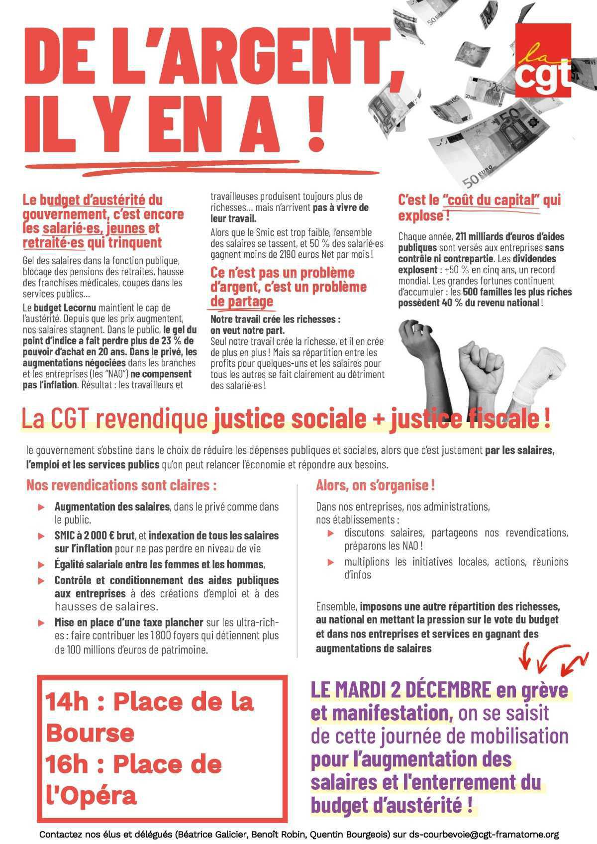 2 décembre: on se mobilise! Voici le rendez-vous de la manif parisienne