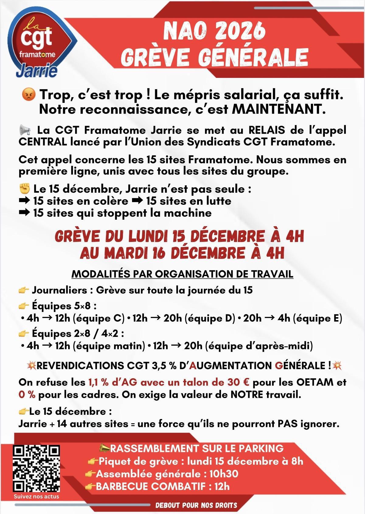 🔥 NAO 2026 — Jarrie en grève !