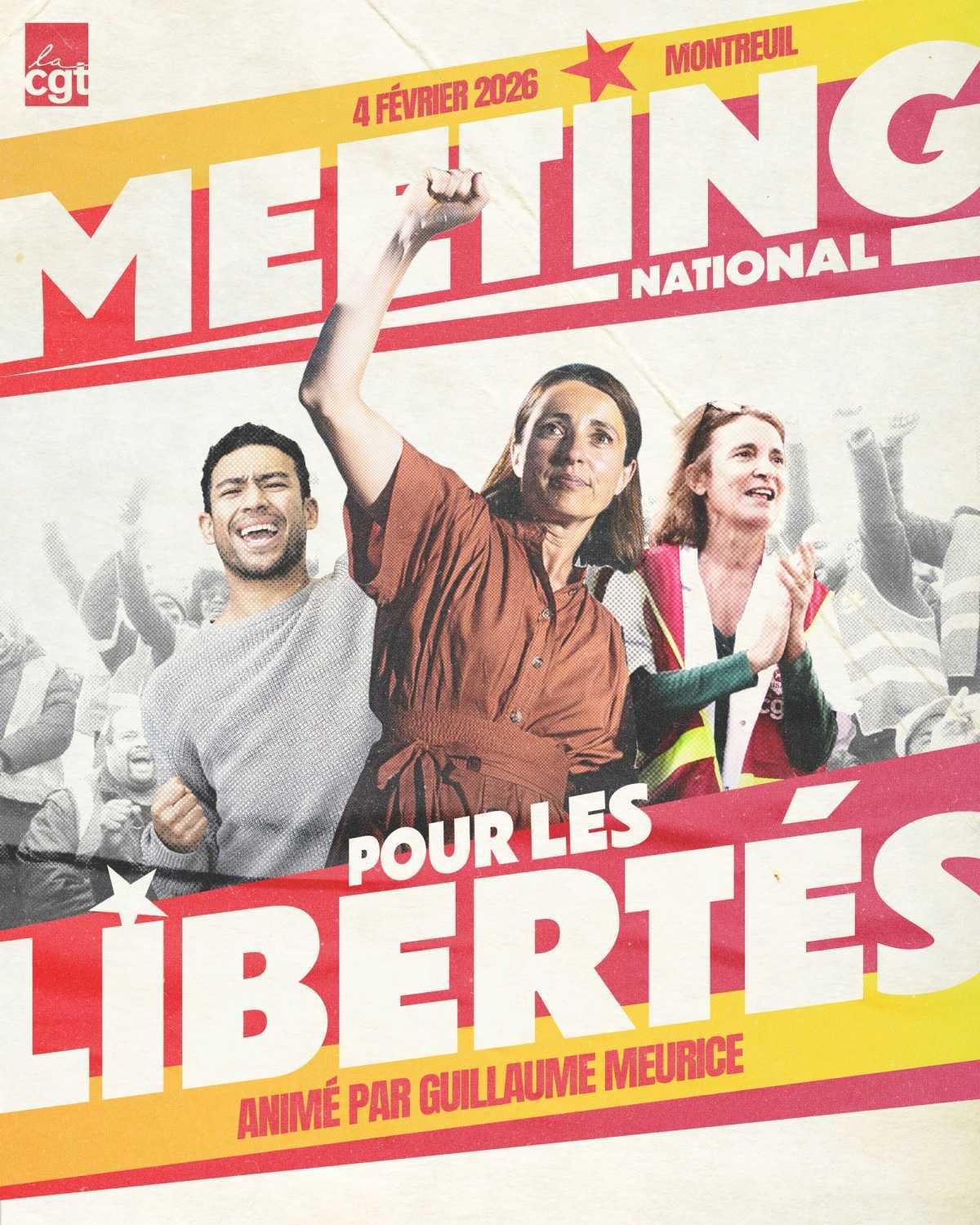 Meeting pour les libertés syndicales le 4 février 2026 Meeting pour les libertés syndicales le 4 février 2026