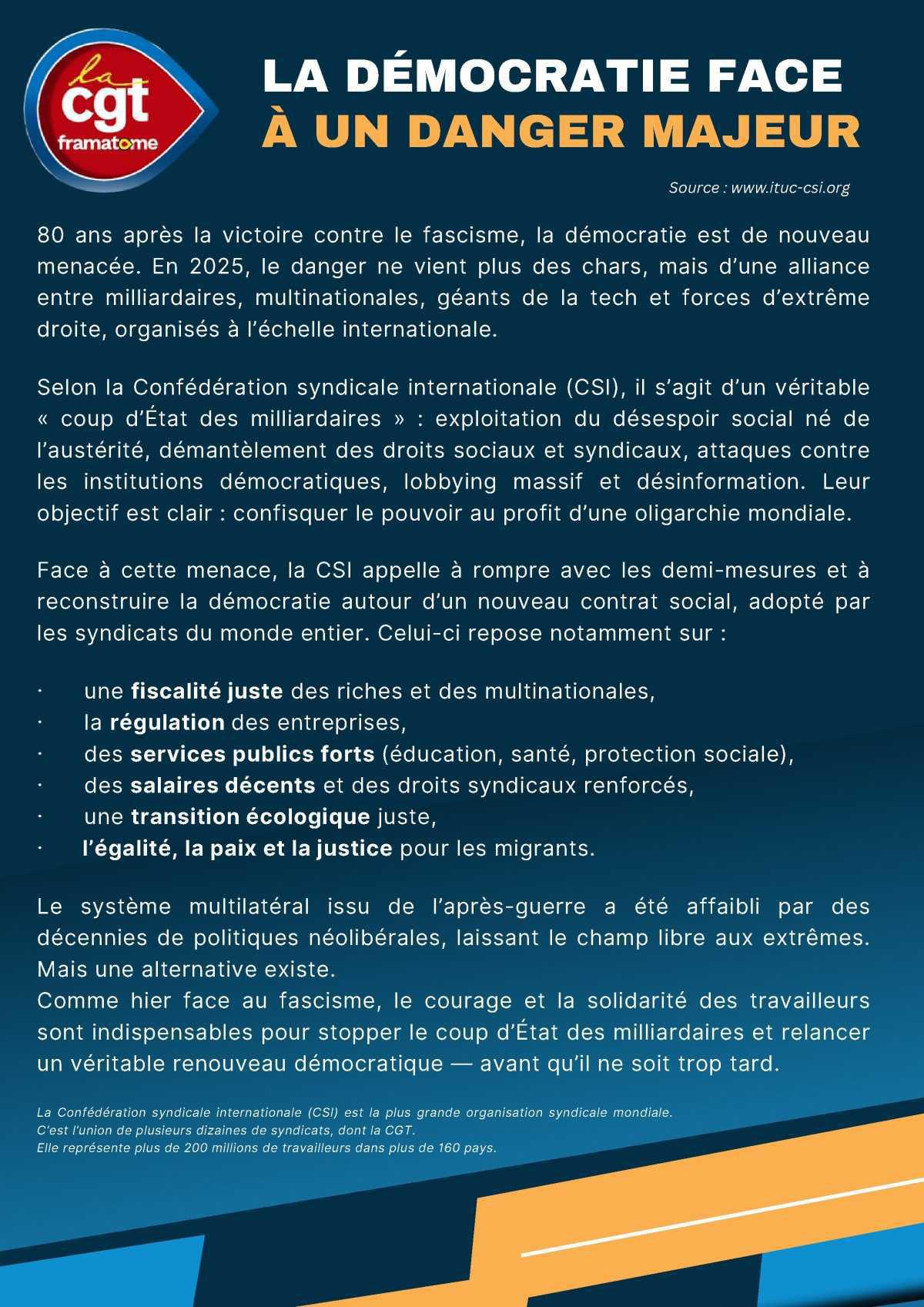 Pour une démocratie sociale en actes !