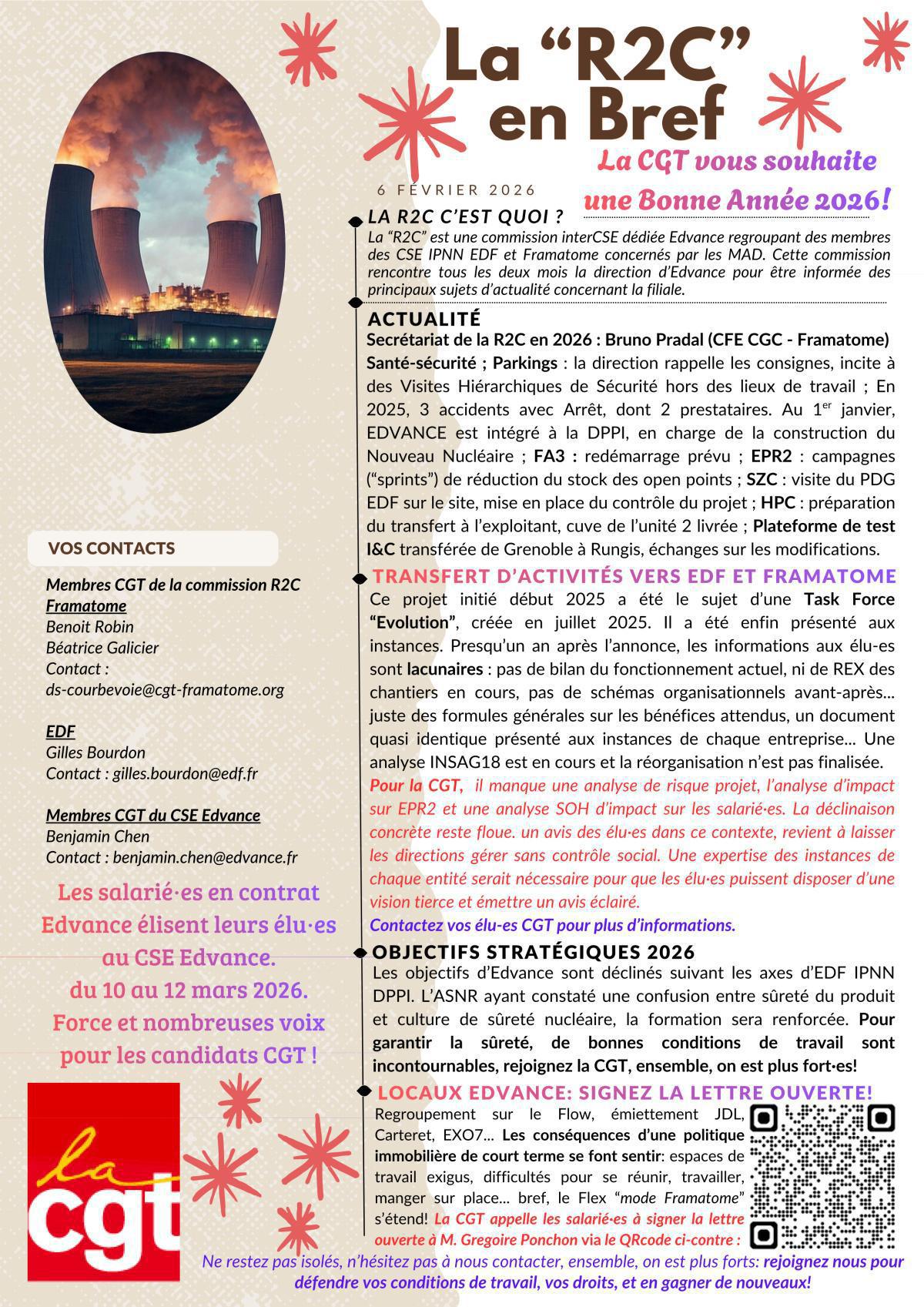 Le Bref CGT de la R2C du 6 Février 2026