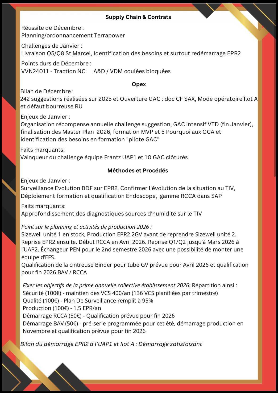 Compte rendu CGT du CSE en date du 19 Janvier 2026