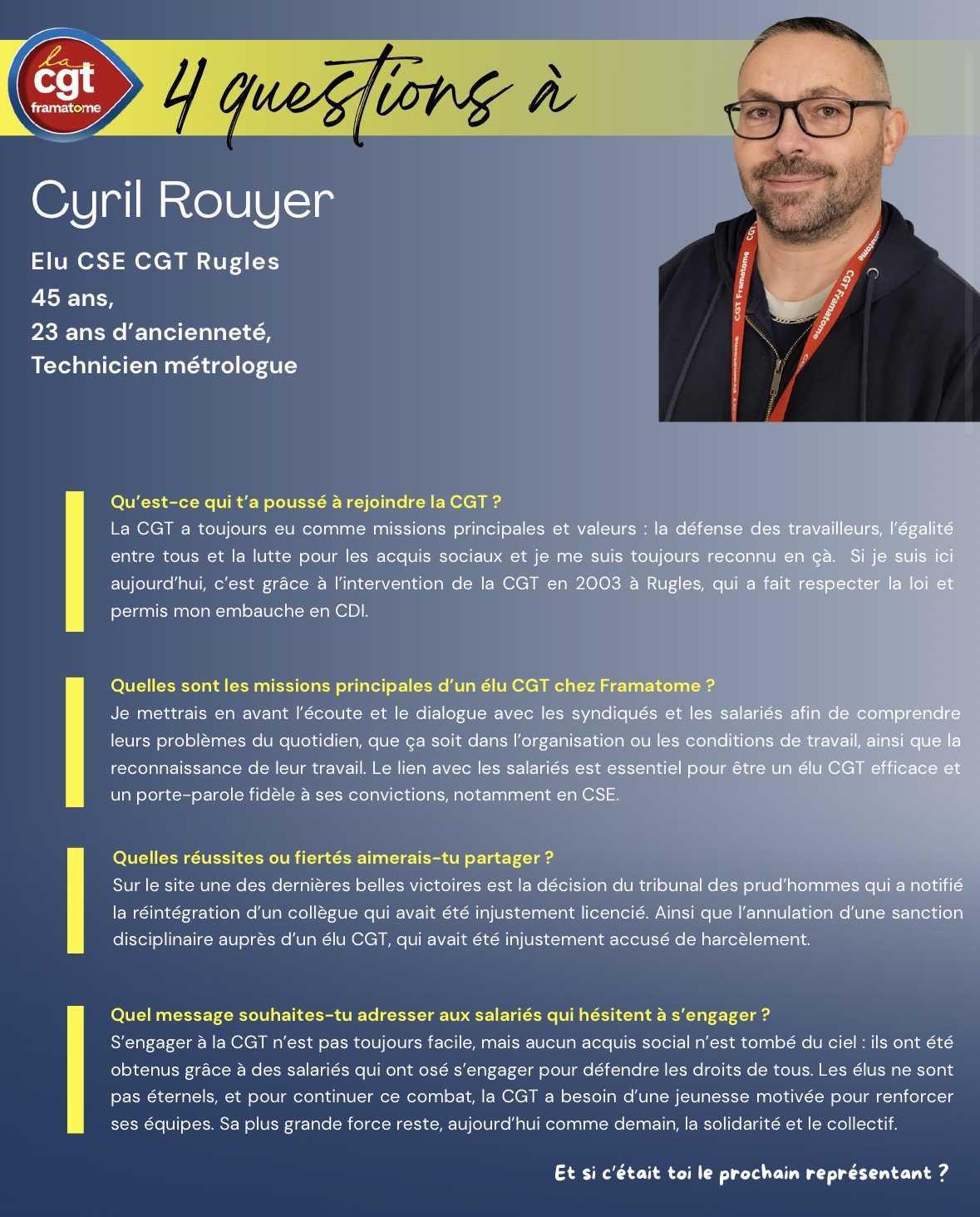 🎤 L’interview de nos militants CGT Framatome 