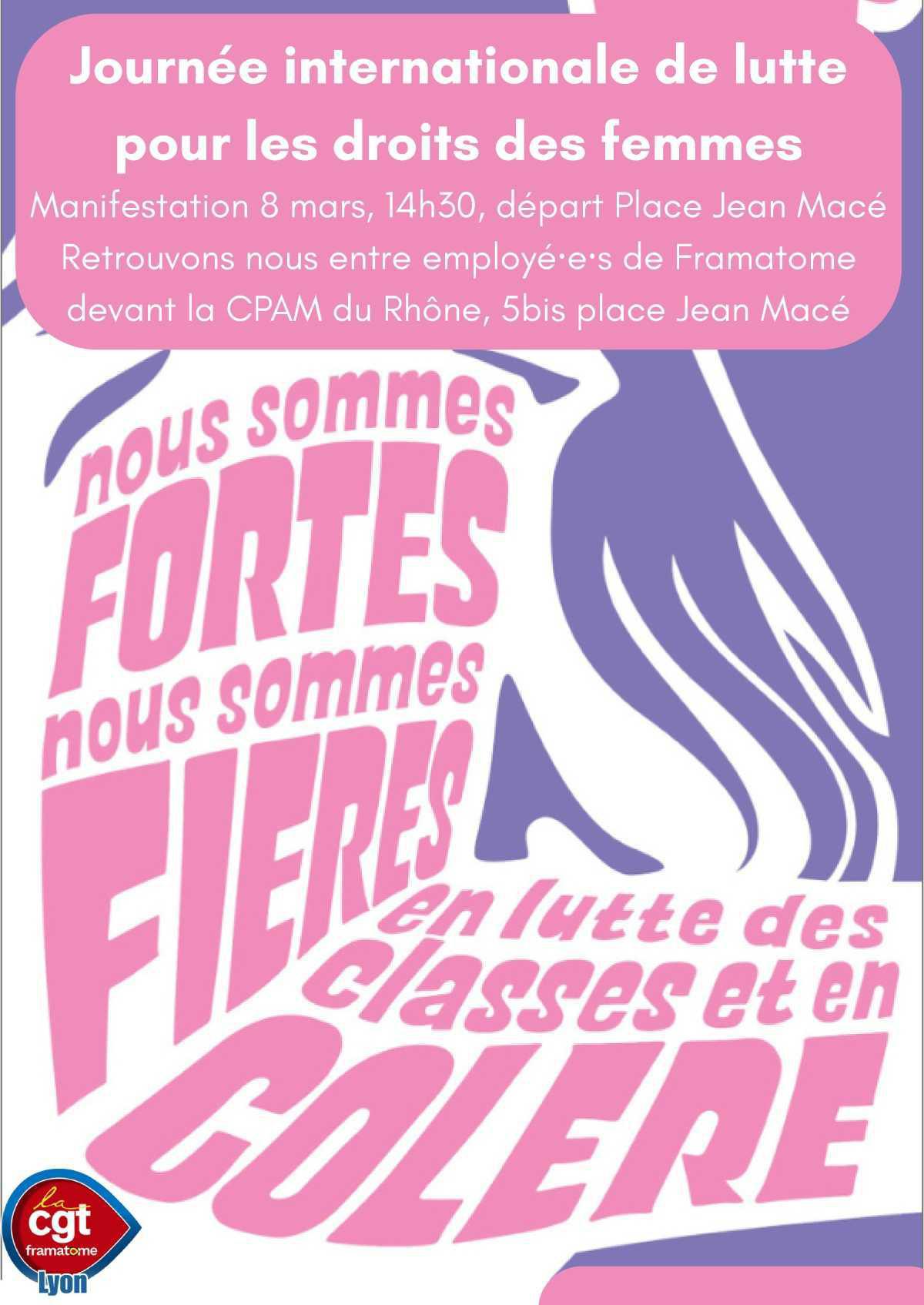  🔴On se mobilise toutes et tous le 8 mars à Lyon!