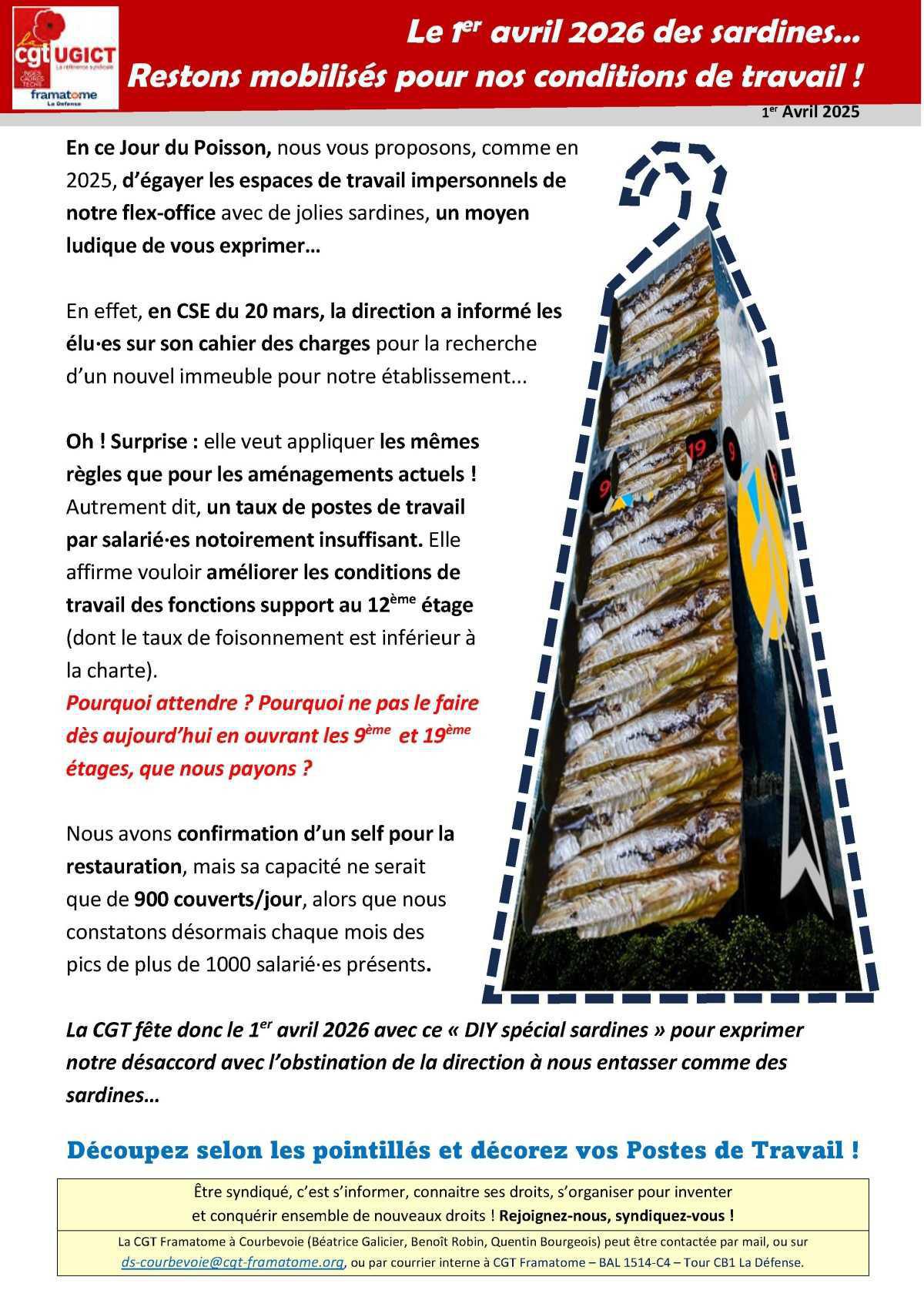 Le poisson d'avril des sardines !