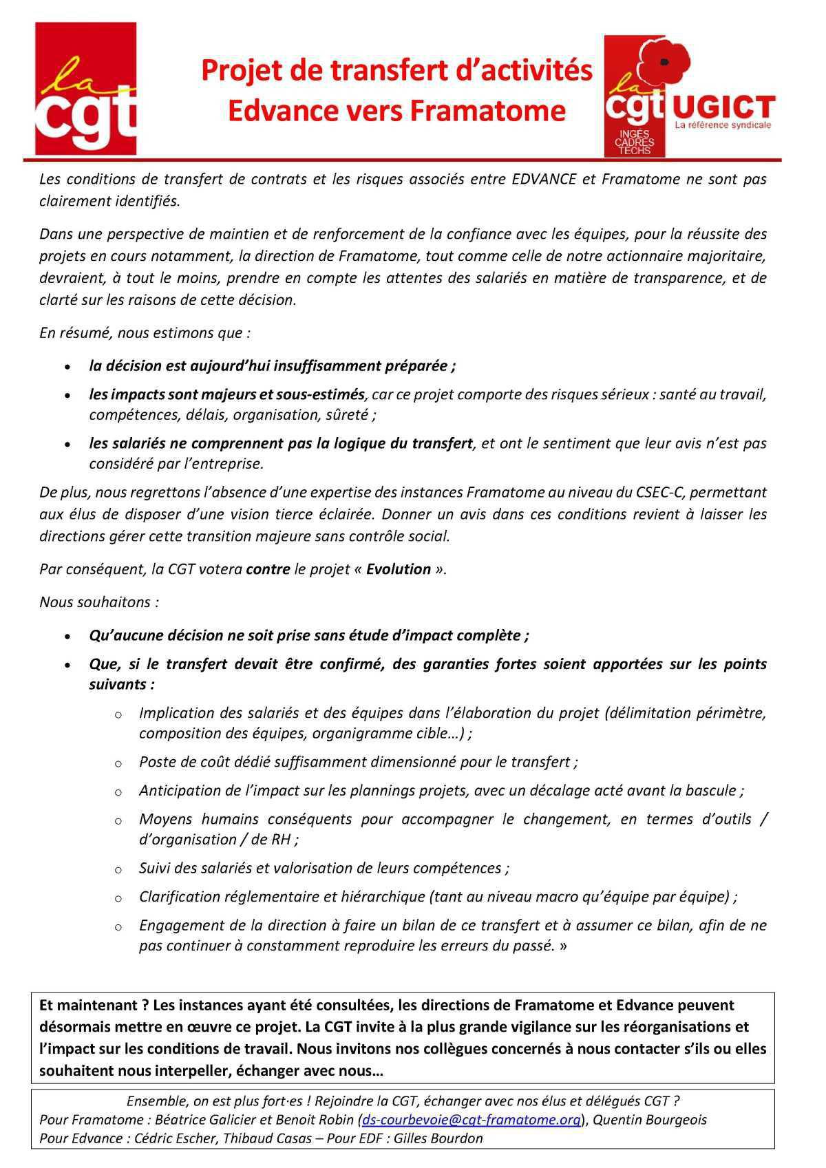 Projet Evolution: les salarié·es ne sont pas des pions, le projet EPR2 ne pourra pas réussir sans elleux!