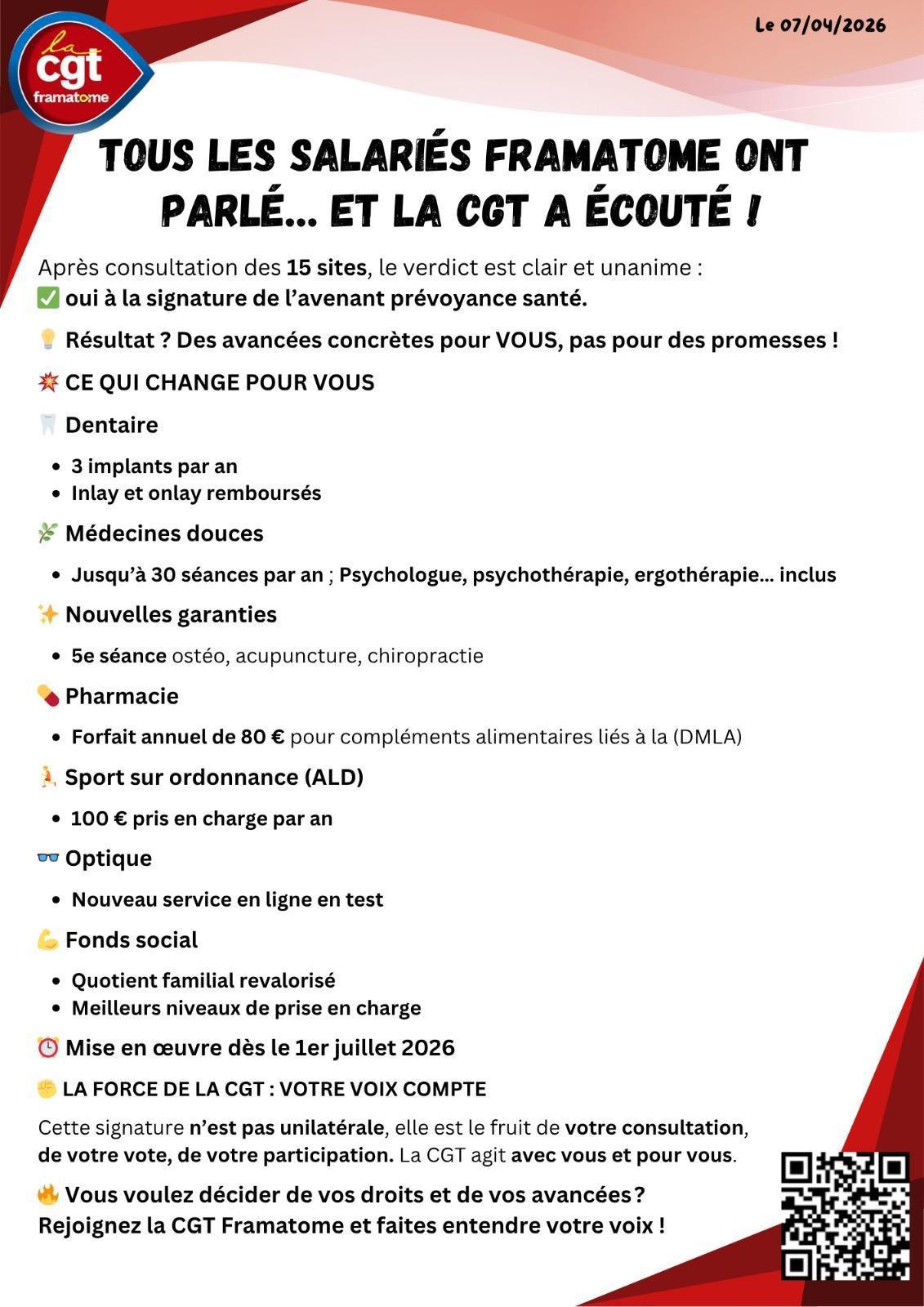 La CGT signe l’avenant 6 à la prévoyance complémentaire La CGT signe l’avenant 6 à la prévoyance complémentaire