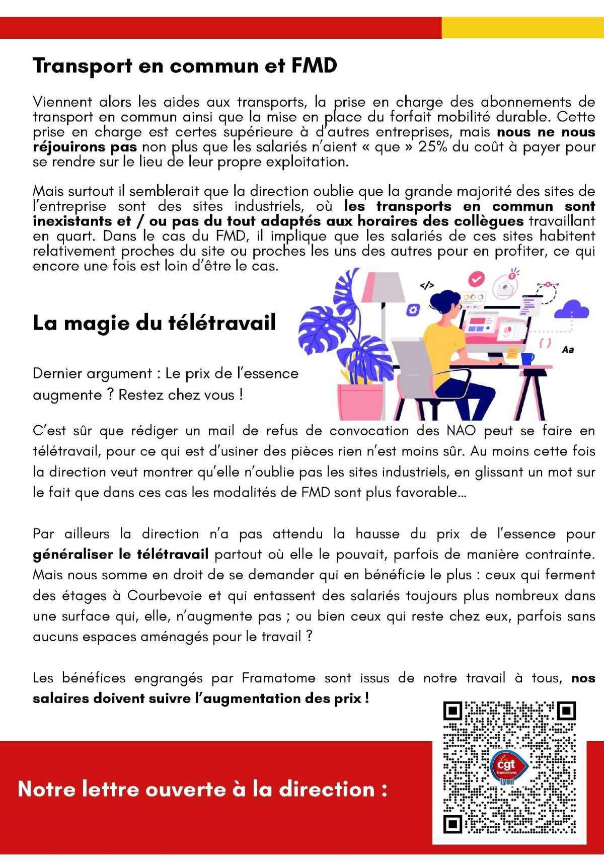 Carburant et inflation : nos salaires doivent suivre!