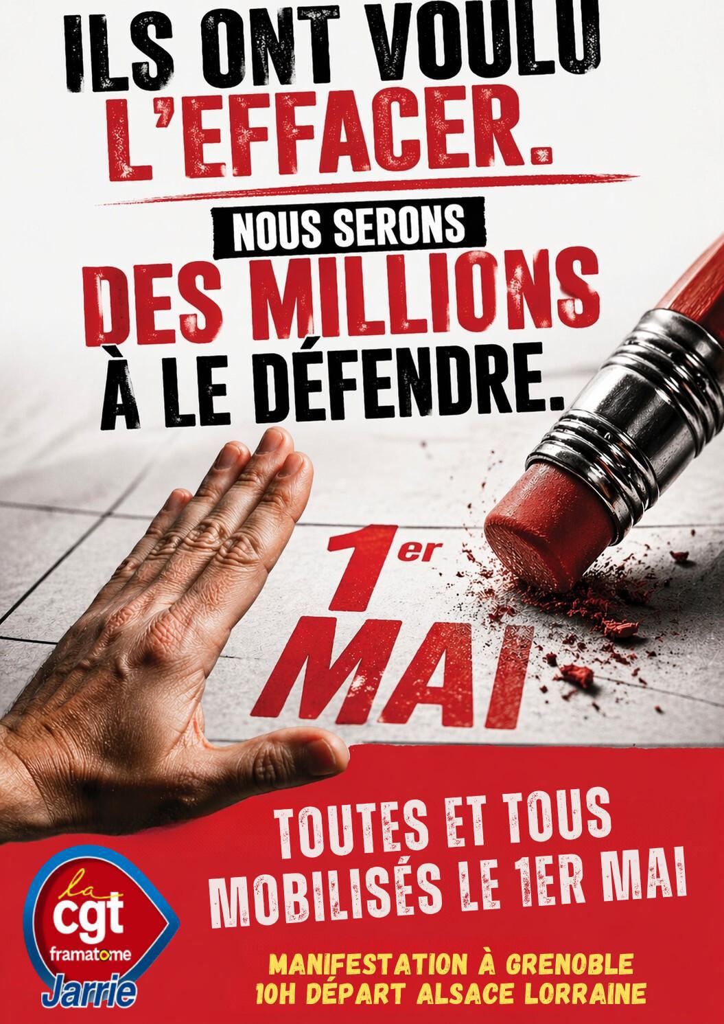 Le 1er mai, toutes et tous dans la rue !