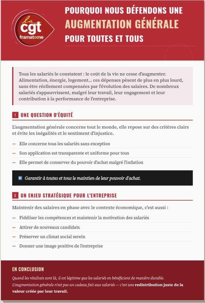  Contre les inégalités salariales : priorité à l’augmentation générale