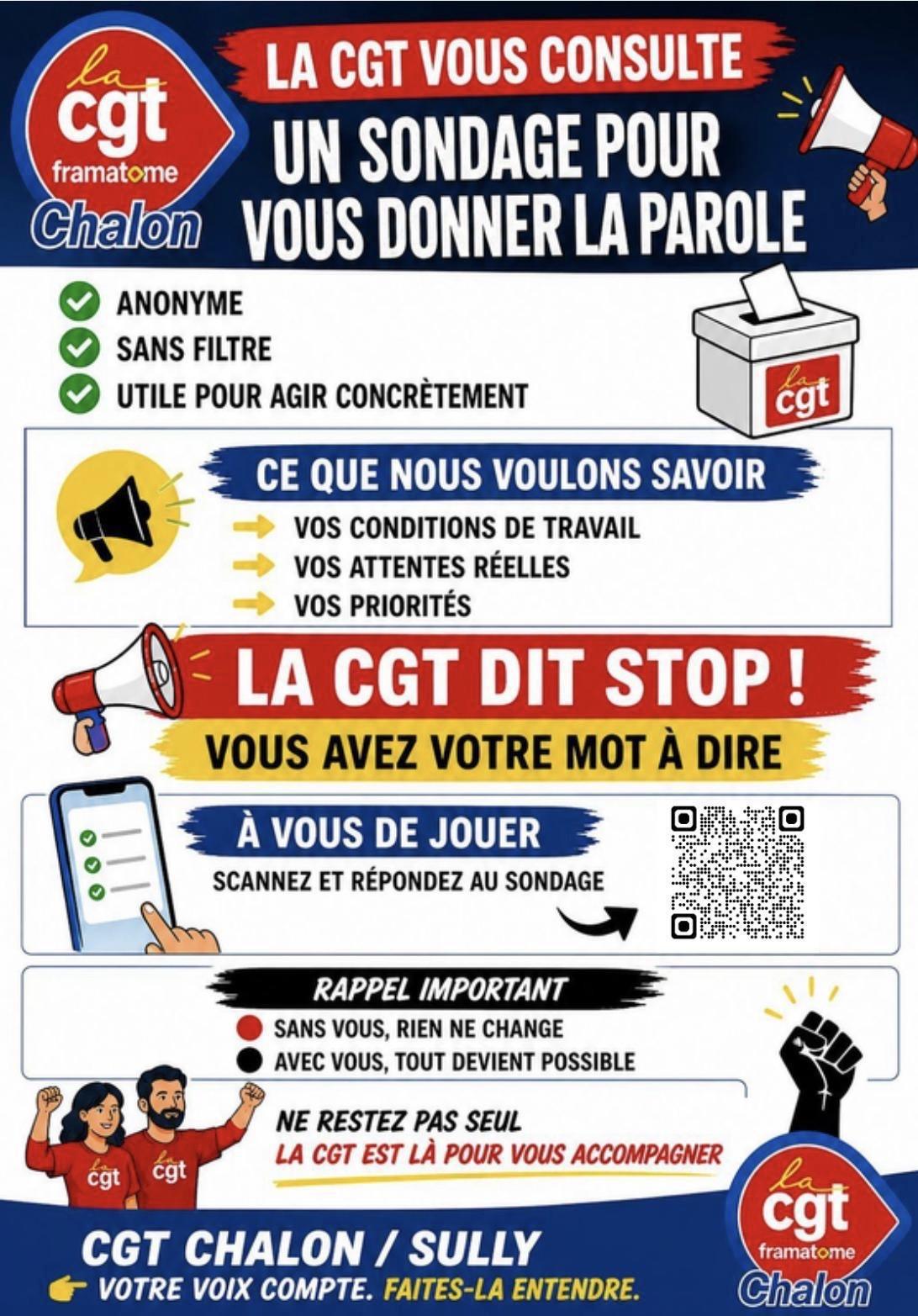  🔵 Salariés de Chalon / Sully : votre avis nous intéresse