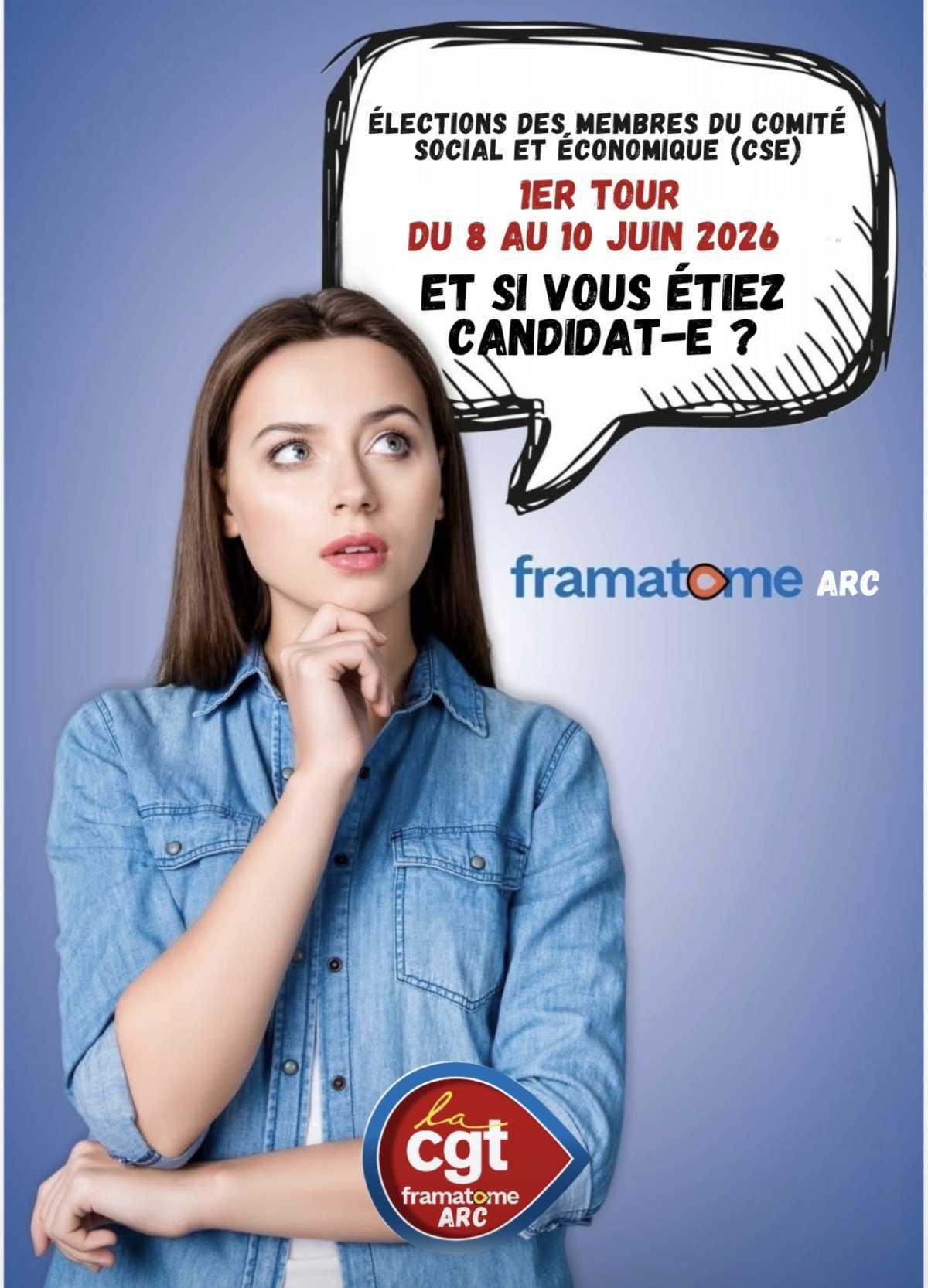 🚨 Élections CSE 2026 FRAMATOME ARC🚨 