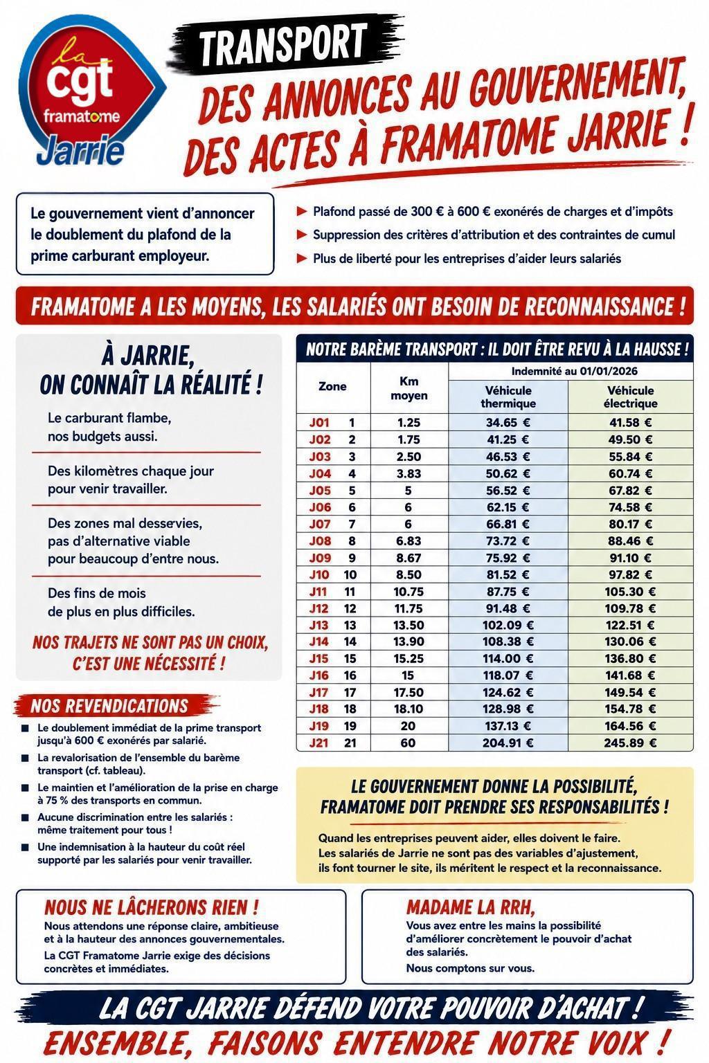 🚨 TRANSPORT À FRAMATOME JARRIE 🚨