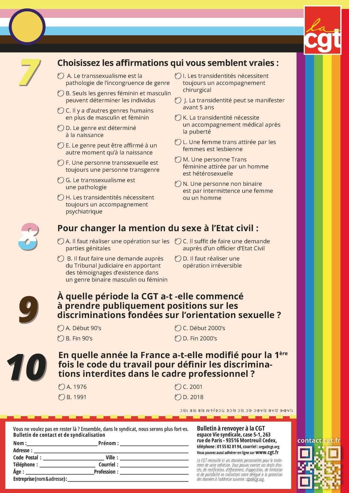 Juin, mois des fiertés: au travail et dans la vie, gagnons l'égalité! Juin, mois des fiertés: au travail et dans la vie, gagnons l'égalité!
