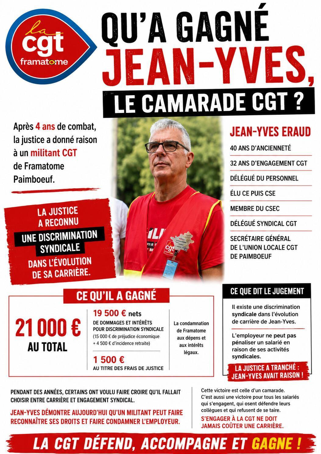 🔴 La justice a tranché : l’engagement syndical ne doit jamais être un frein à une carrière.