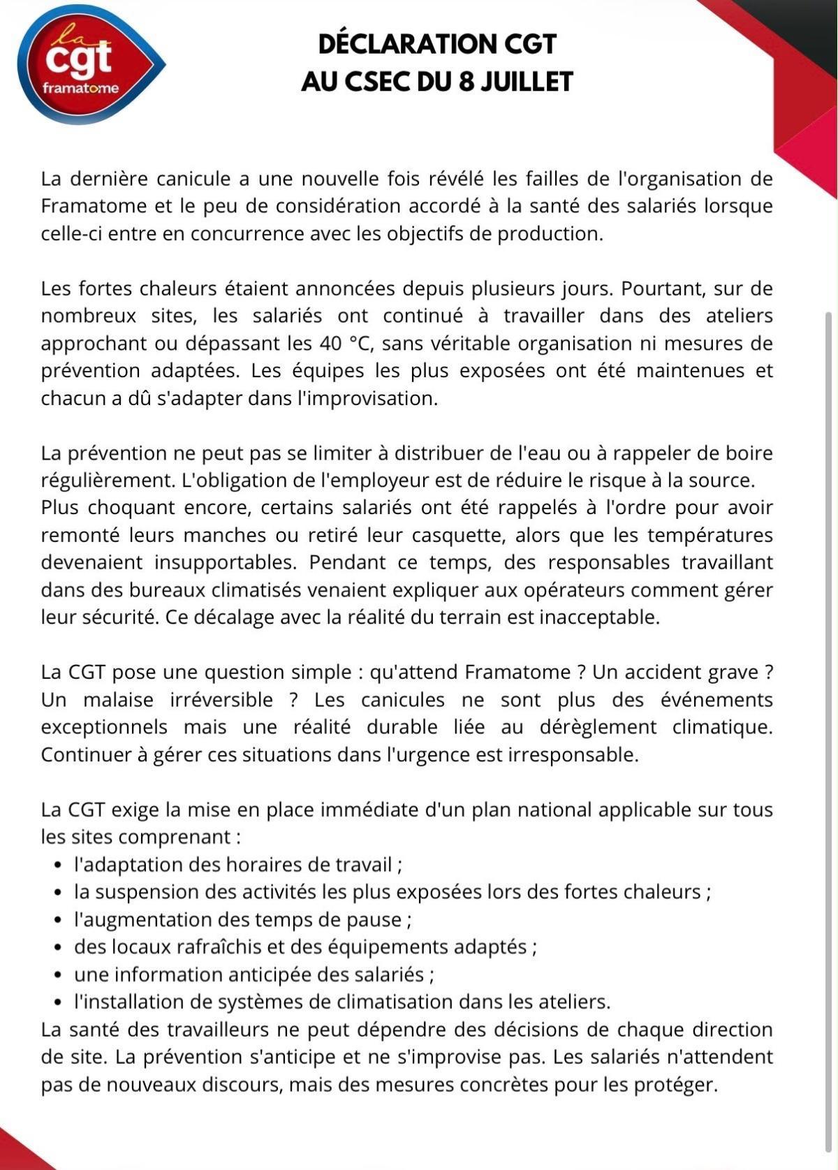 🌡️ Canicule : la santé des salariés ne se négocie pas ! 