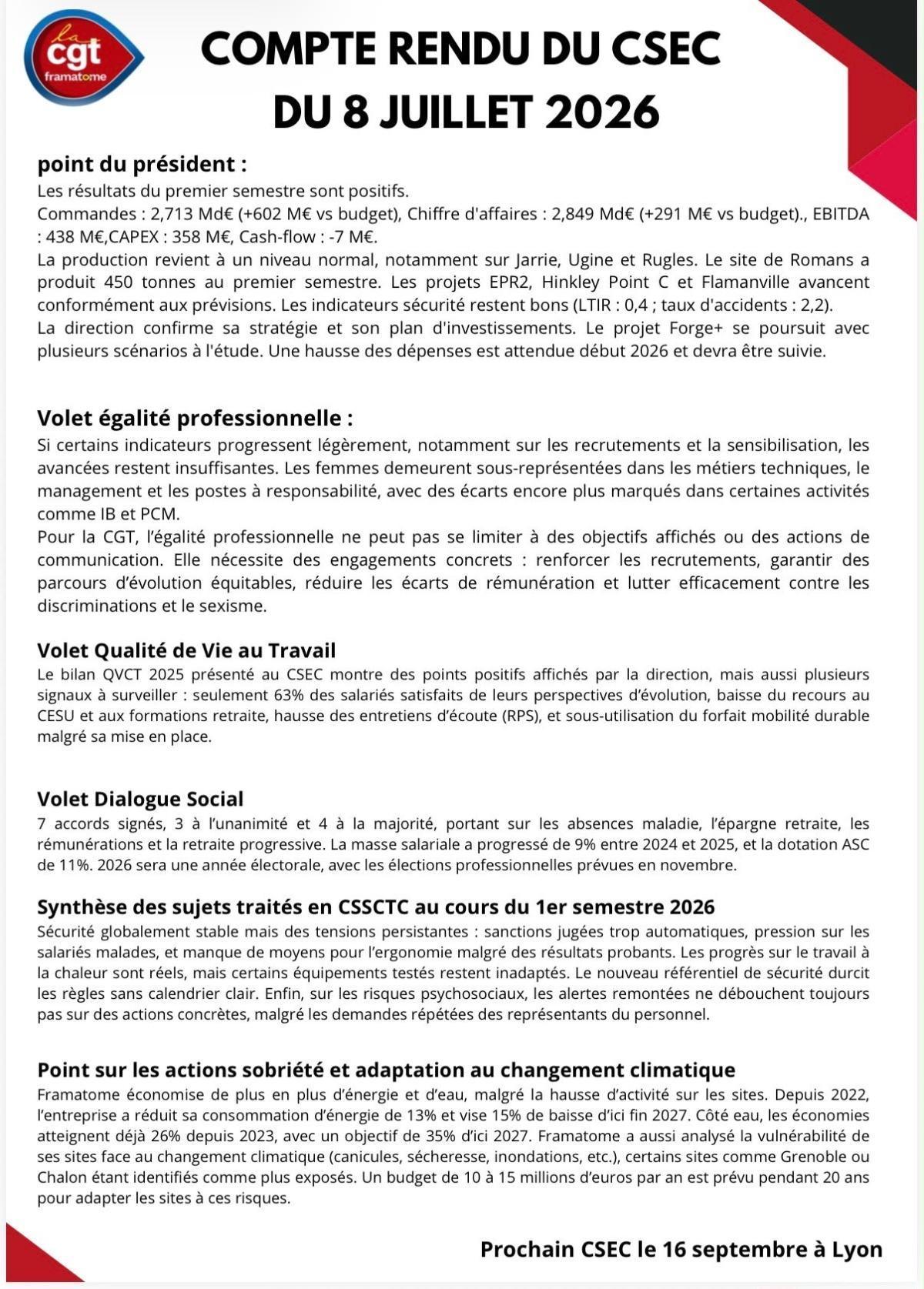 🔴 CSEC DU 8 JUILLET 2026