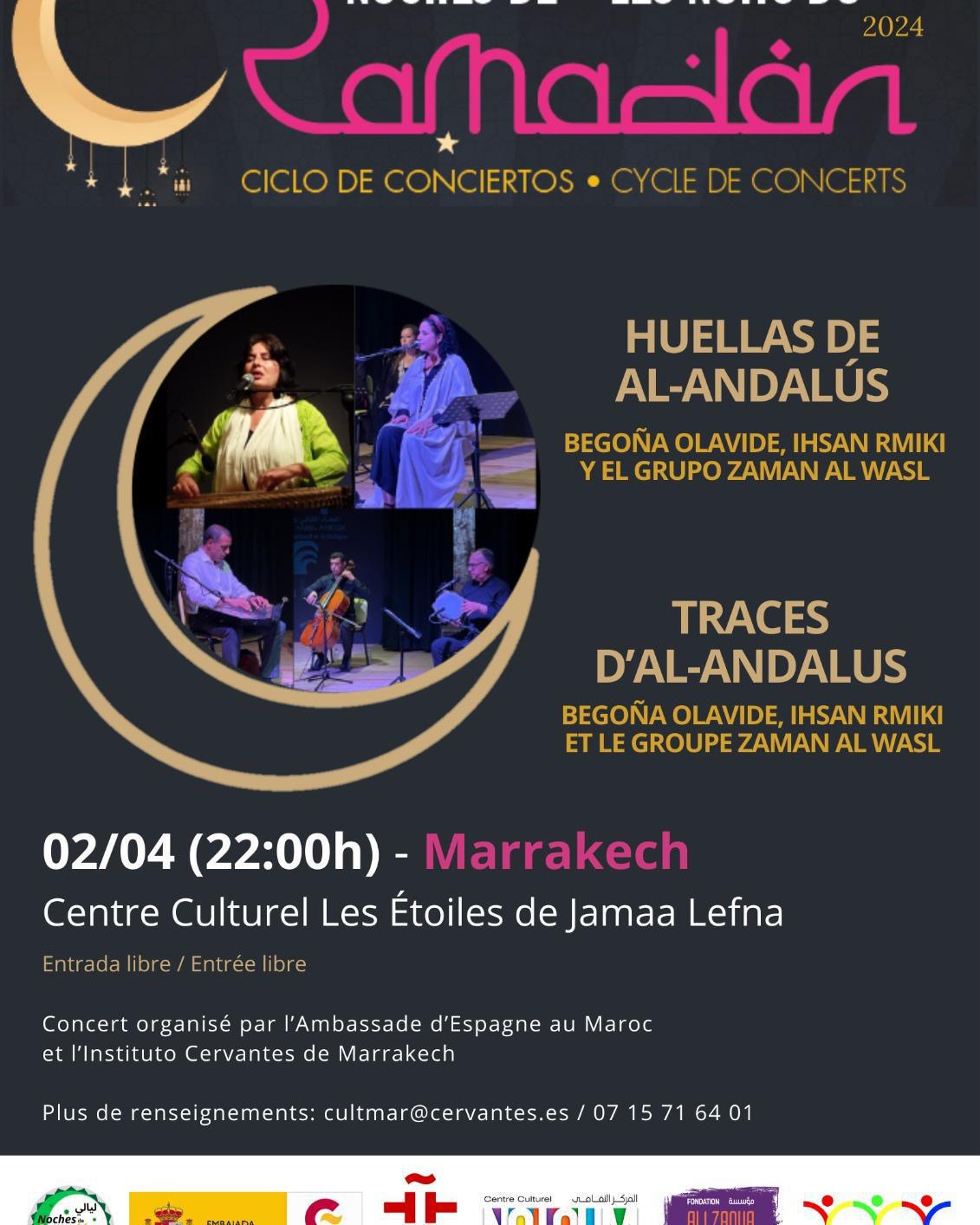 حفل موسيقي "آثار الأندلس" للفنانة المغربية إحسان الرميقي و الفنانة الإسبانية بيغونيا اولابيدي حفل موسيقي "آثار الأندلس" للفنانة المغربية إحسان الرميقي و الفنانة الإسبانية بيغونيا اولابيدي